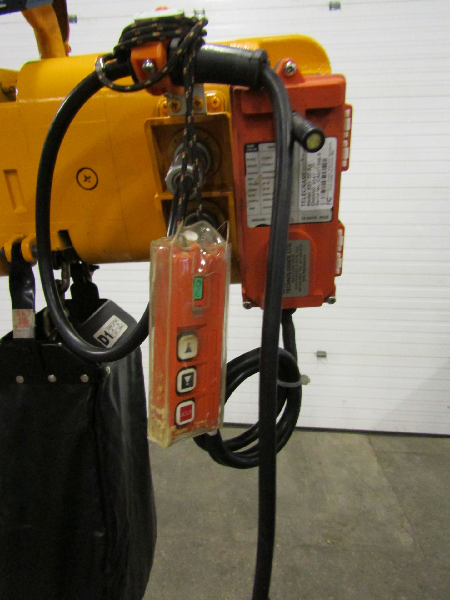 Harrington 2 Ton Electric Chain Hoist model 4H - 2000kg / 4000lbs lift capacity with trolley - Image 3 of 3