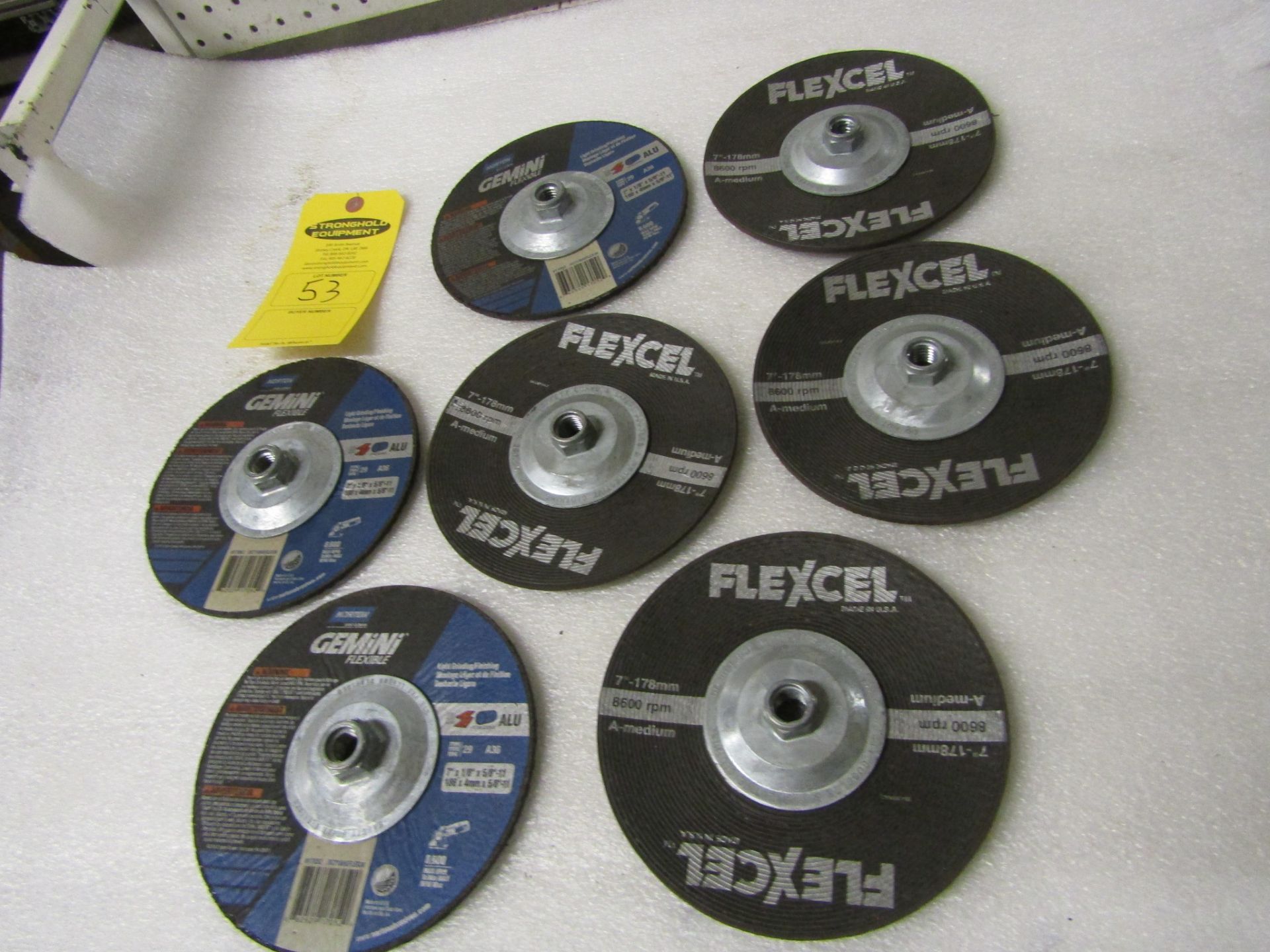 Lot of 7 Flexcel Grinding Discs 7"
