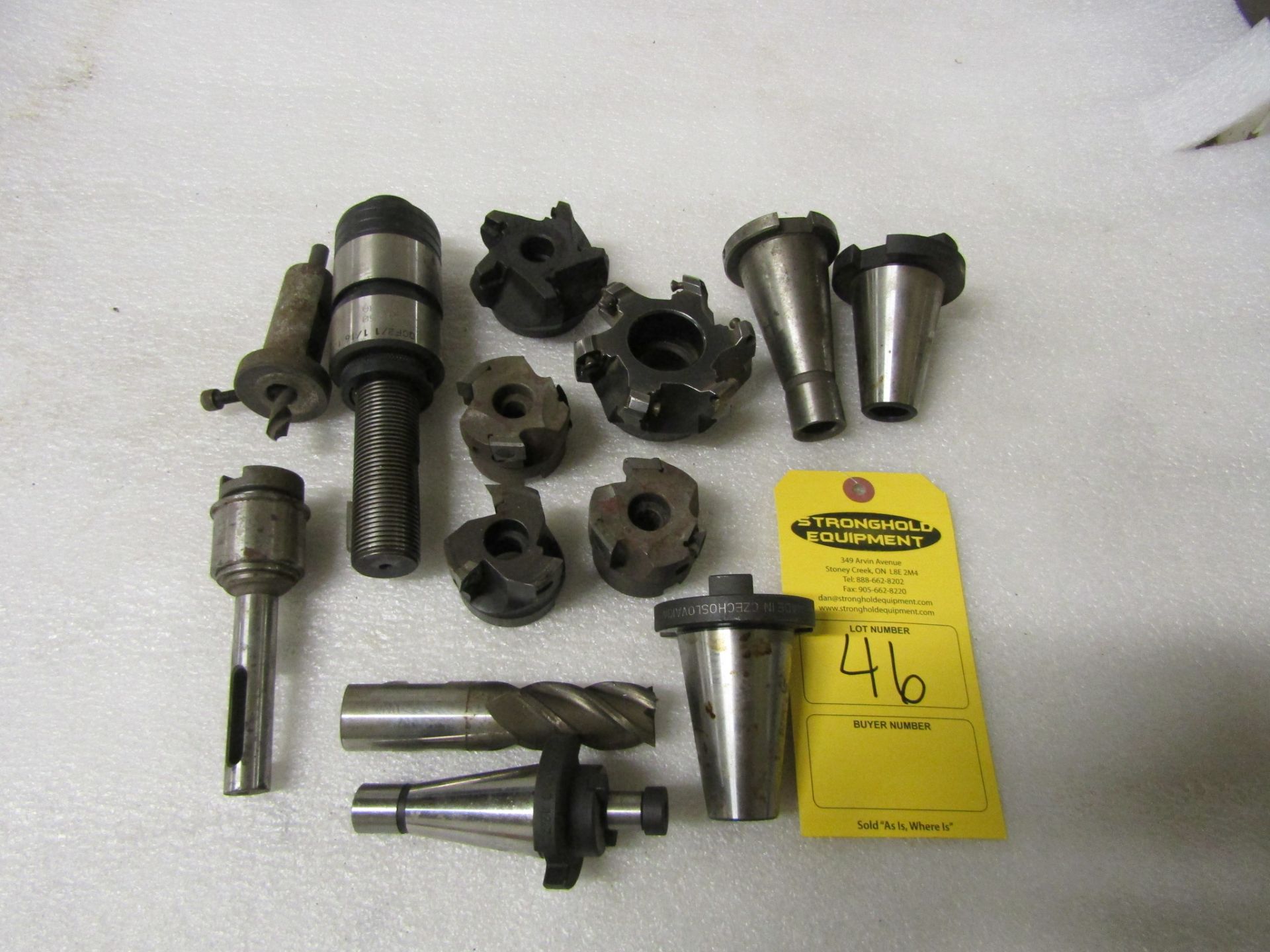 Lot of assorted CNC tooling with cutters and toolholders