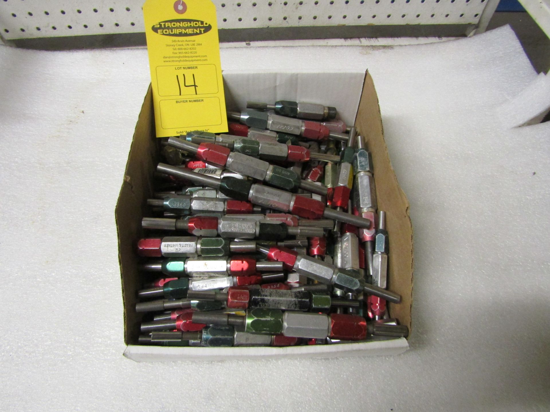 Lot of assorted GO - NOGO inspection gauges