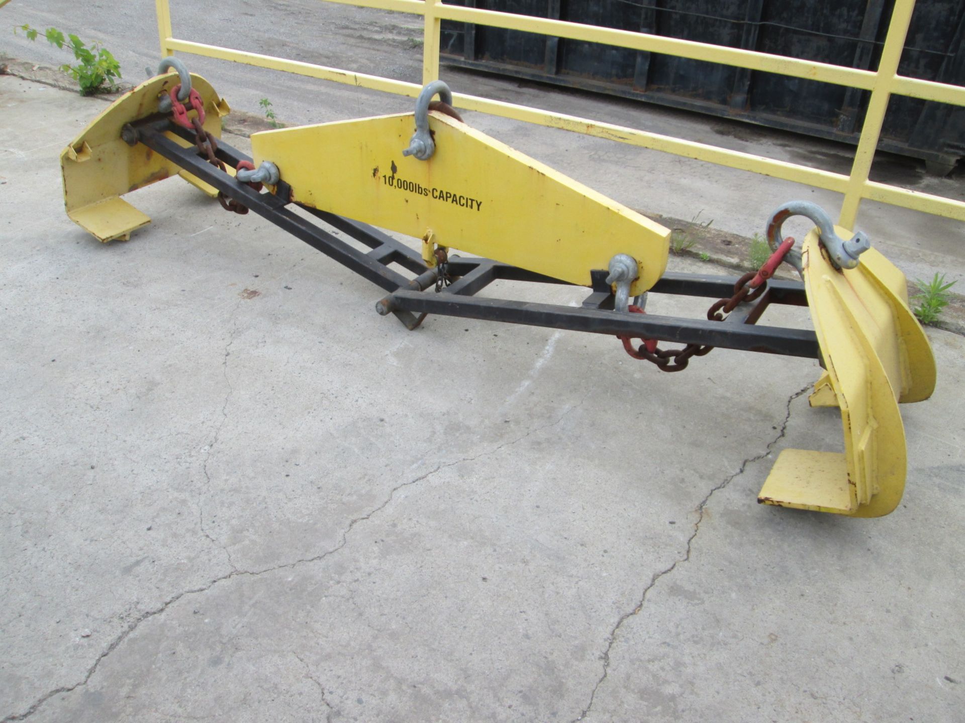 Steel plate or bar lifter - 9' max width or length - capacity 10,000lbs or 5 ton