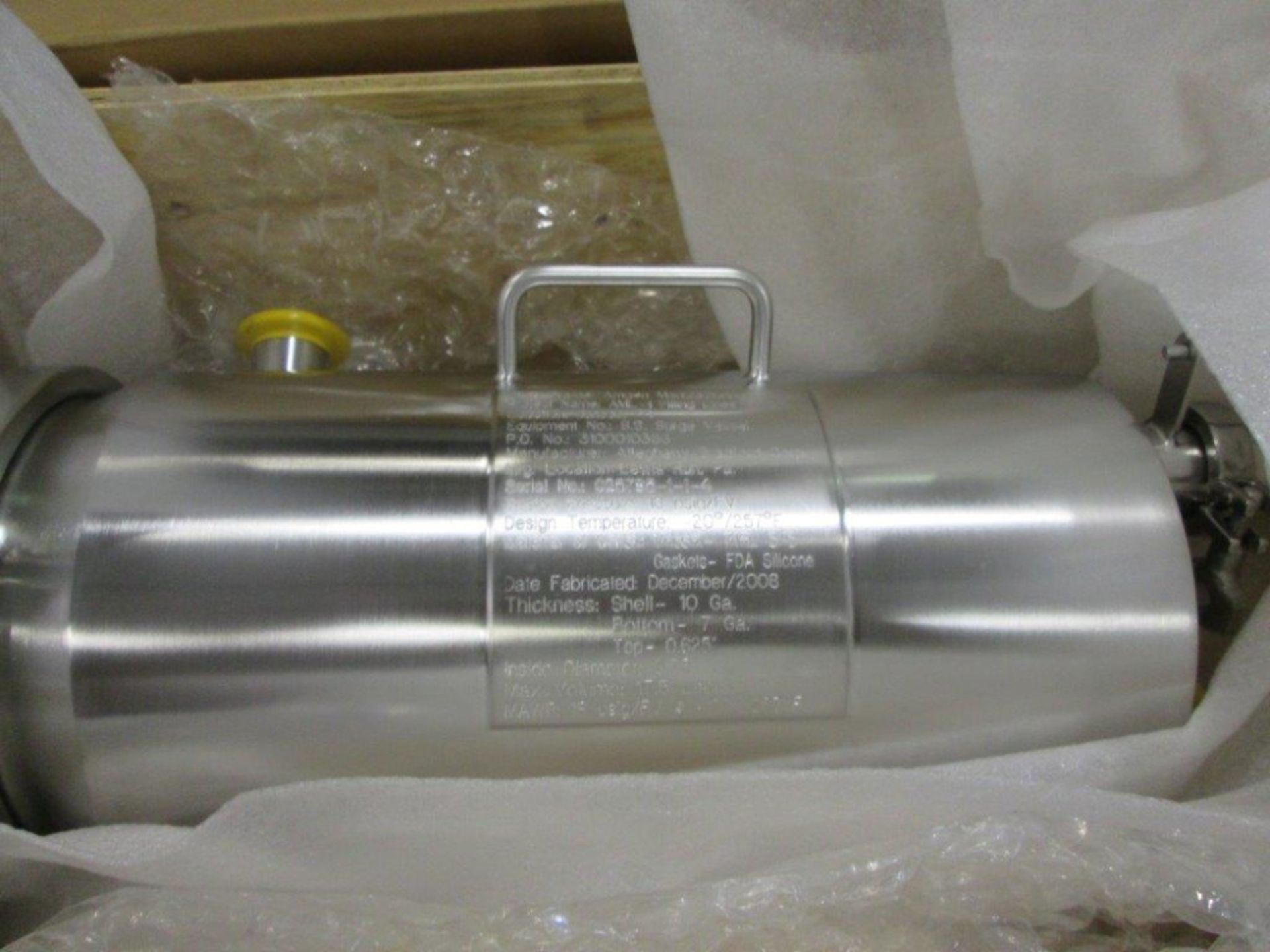 Allegheny Bradford Corp. 17.5L Stainless Steel Surge Vessel