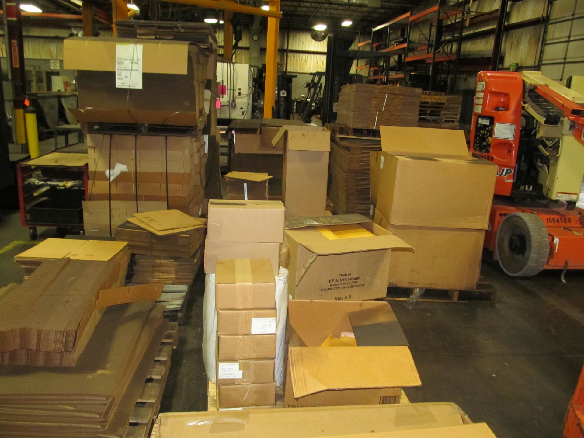 Shipping Supplies On Pallets