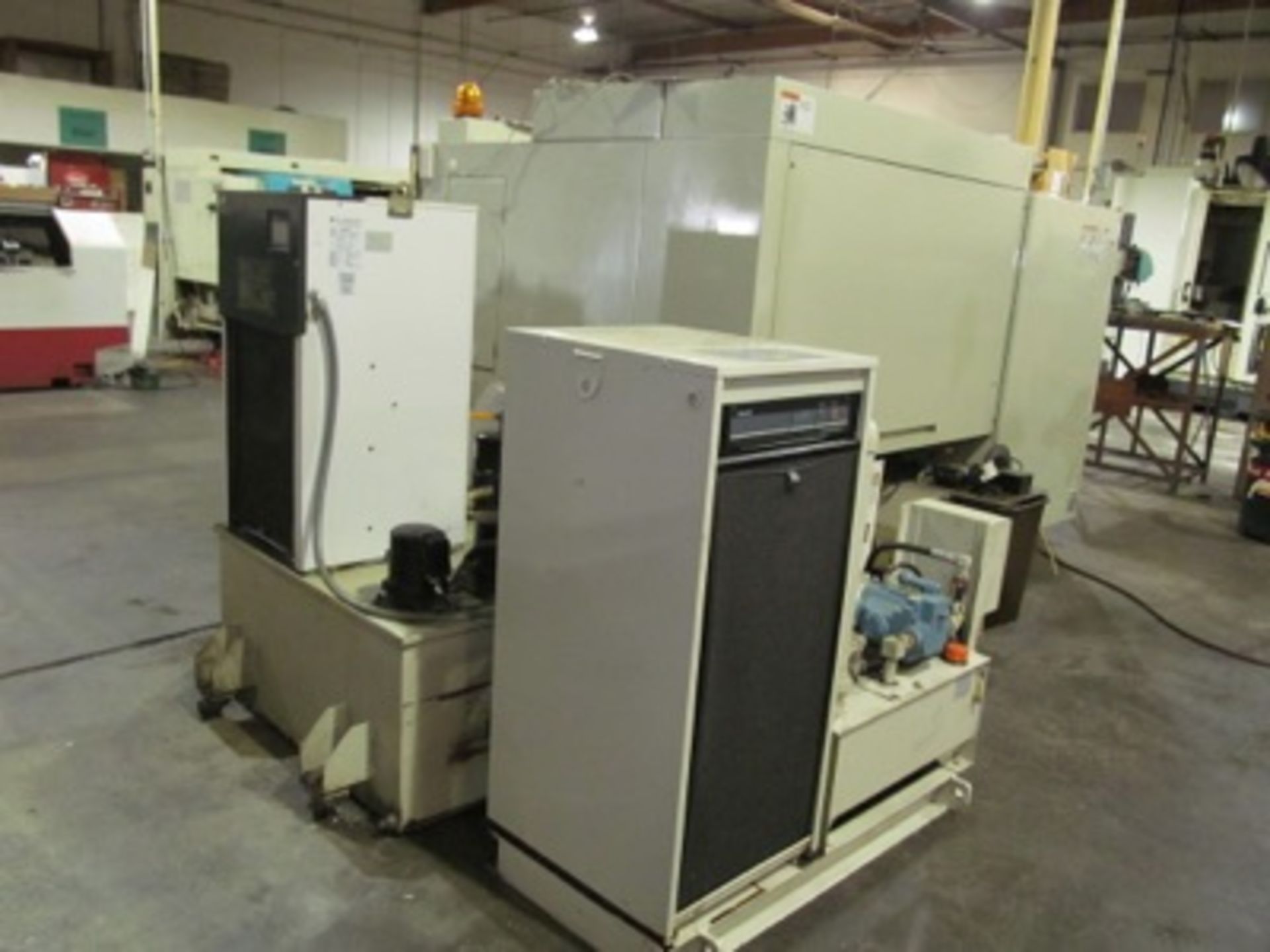 Takisawa mod. TPS-5000, 4-Axis Twin Spindle Turning Center w/ Vertical Milling Head, Twin 8-Post - Image 4 of 6