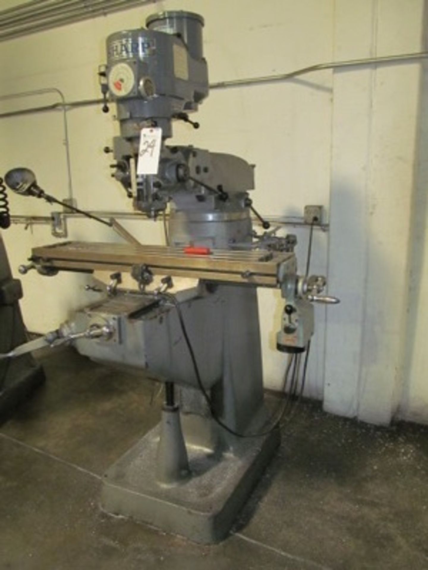 Sharp 3hp Vertical Mill, Various Spd. w/Power Feed