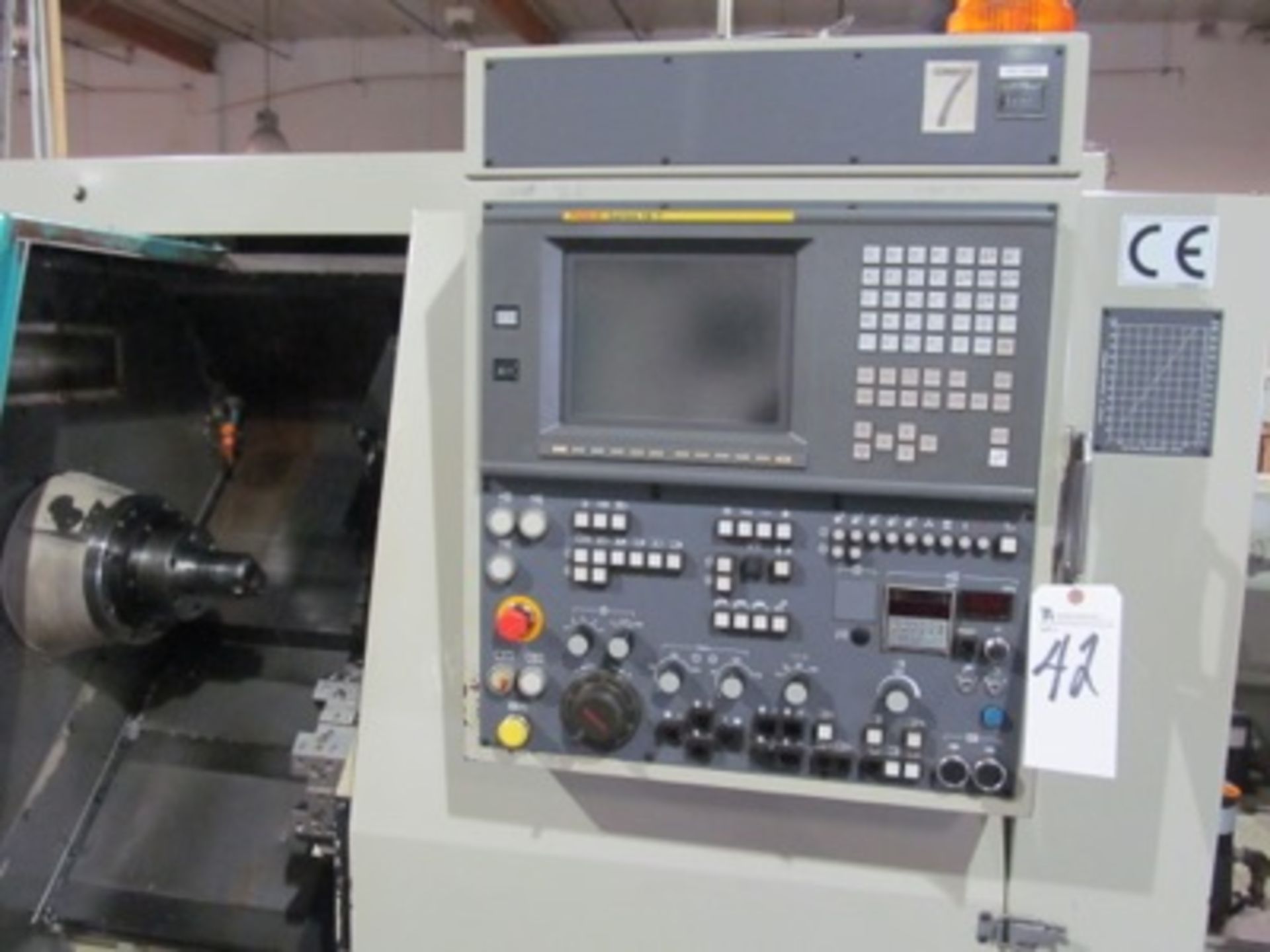 Takisawa mod. TPS-5000, 4-Axis Twin Spindle Turning Center w/ Vertical Milling Head, Twin 8-Post - Image 6 of 6