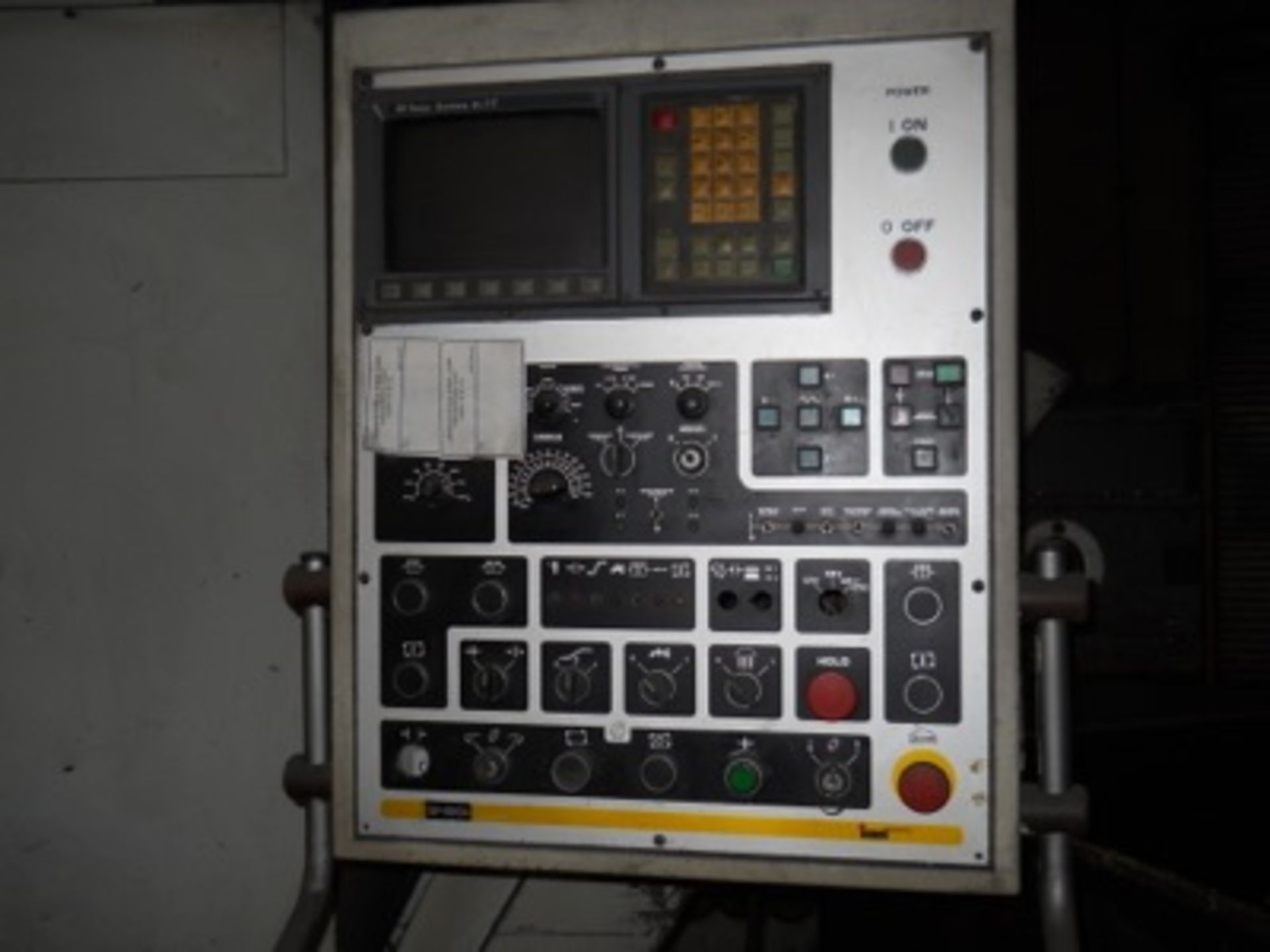 (1991) IMT mod. SF-500-4 Vertical 4-Axis CNC Lathe w/ GE Fanuc Series O-TT CNC Controls w/ 2-