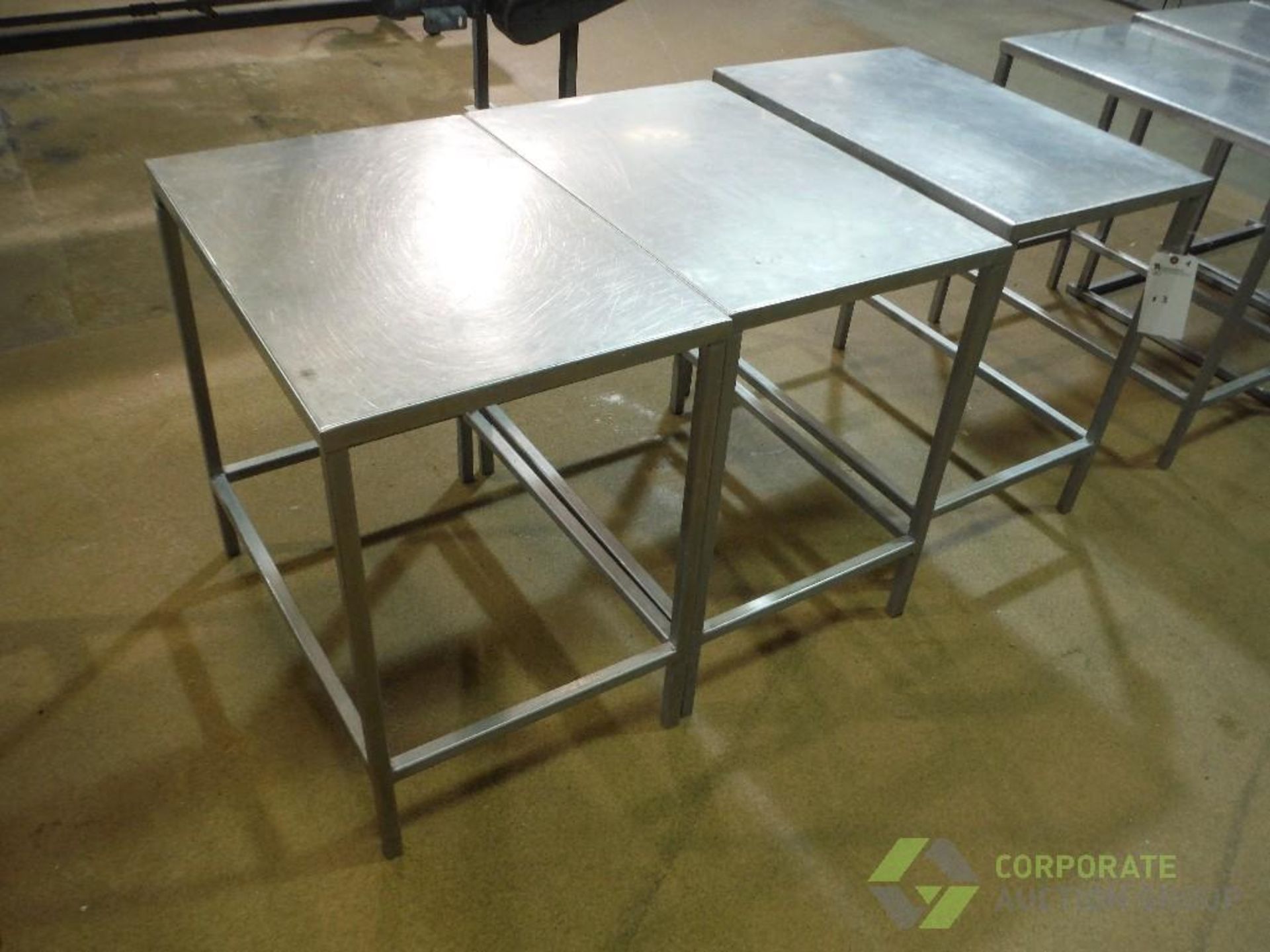 SS tables, 30 in. long x 21 in. wide x 30 in. tall (EACH) - Image 2 of 2