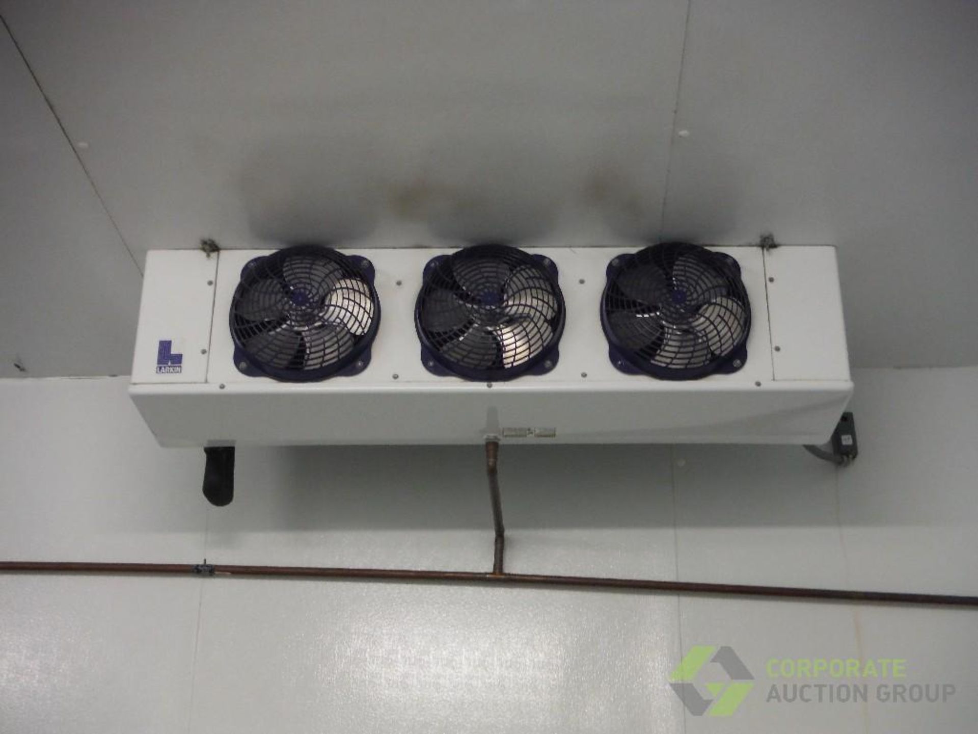 Drive in cooler, 20 ft. long x 13 ft. wide x 12 ft. tall, (2) Larkin 3 fan evaporators - Image 5 of 6