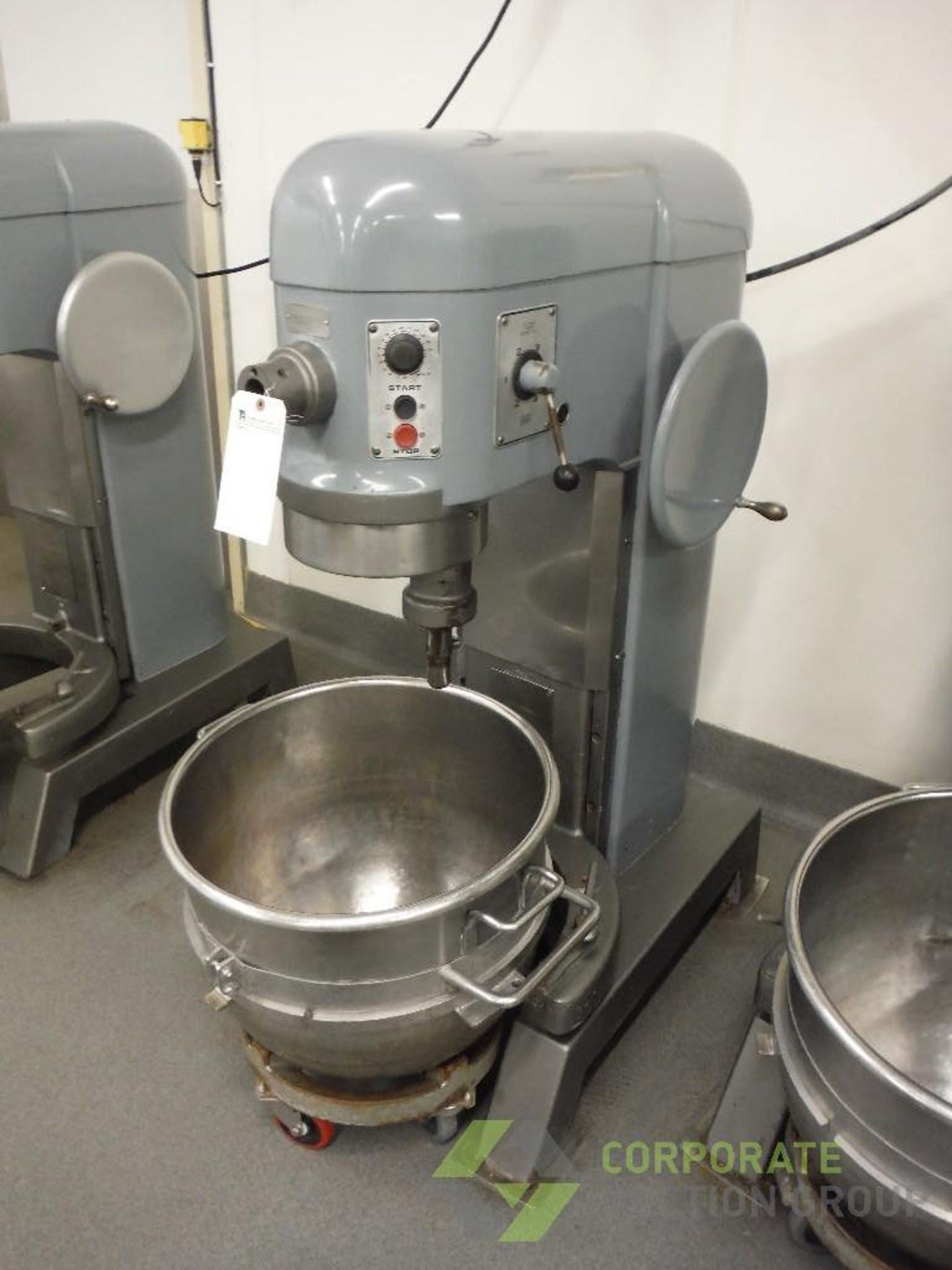 Hobart 80 qt. mixer, Model L 800, SN 11-351-008, with SS bowl, dolly - Image 2 of 8