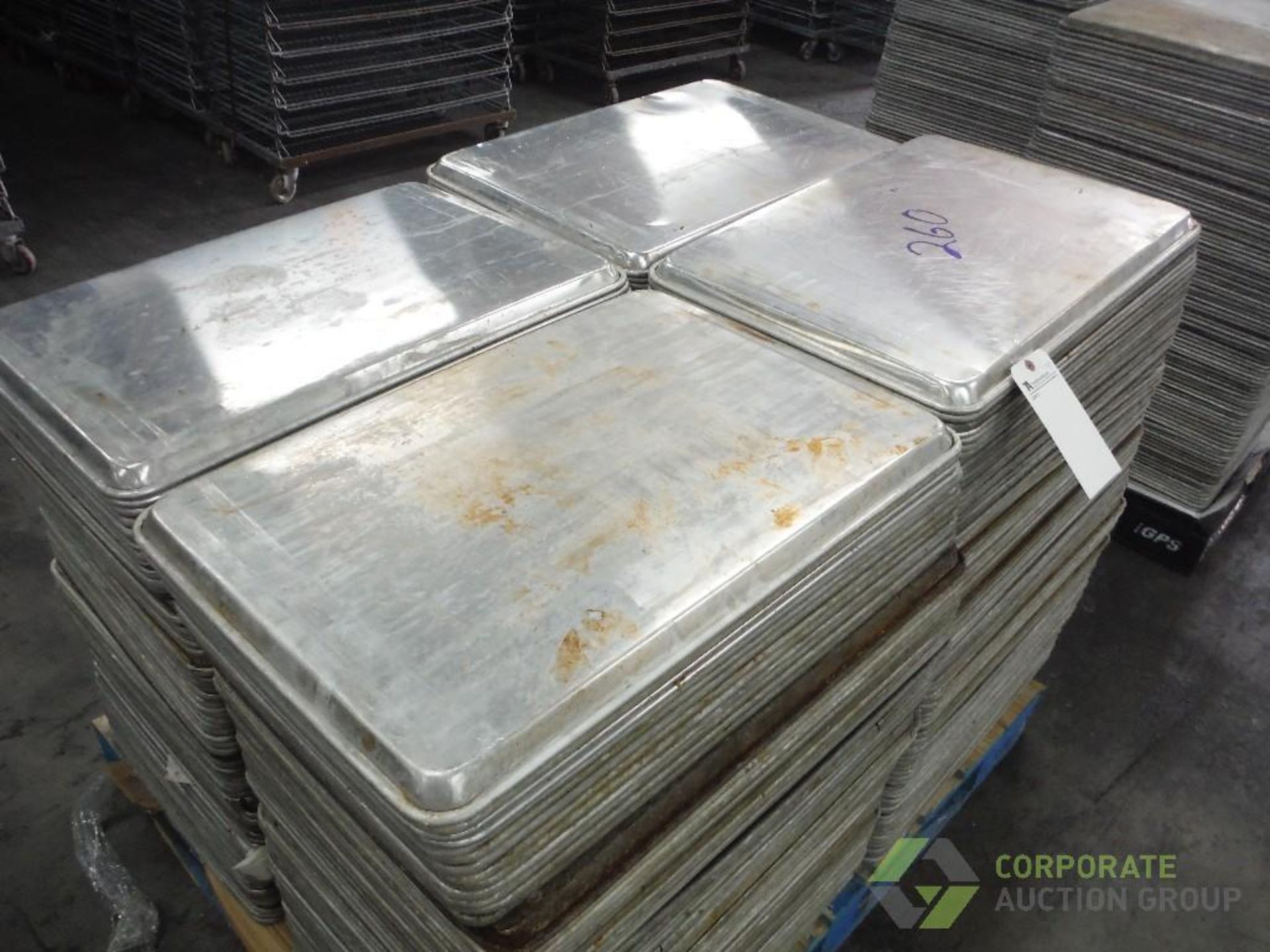 Bakery sheet pans, 26 in. x 18 in. approx. 260 (LOT) - Image 2 of 3