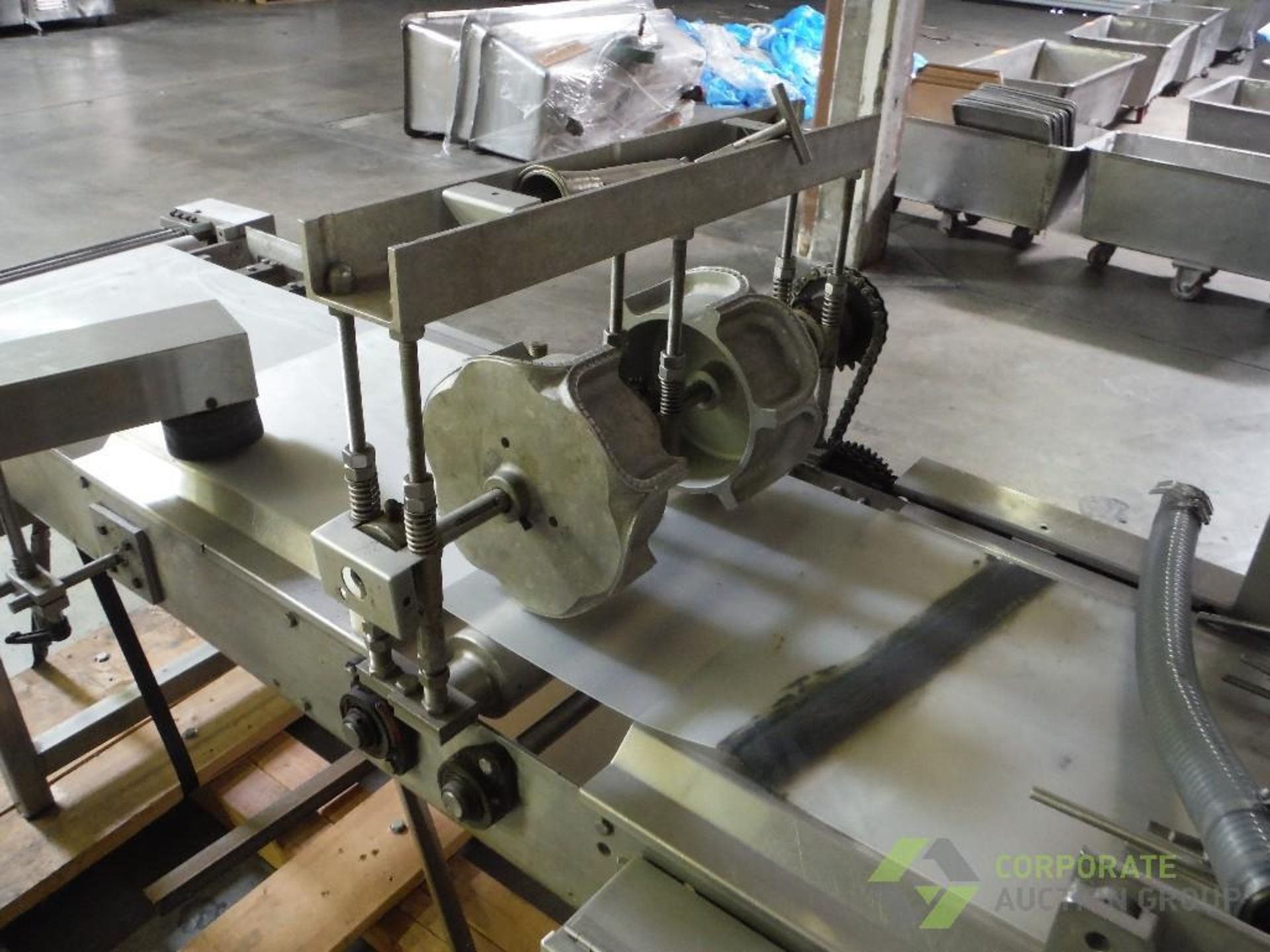 Colborne make up line, 11 in. wide extruding roller, (3) 17 in. wide sheeting sections, incline - Image 15 of 23