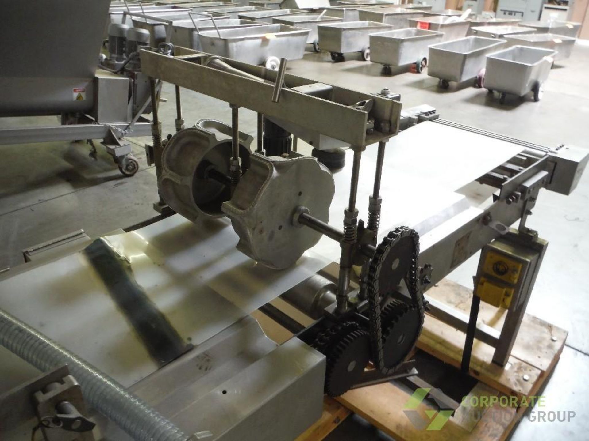 Colborne make up line, 11 in. wide extruding roller, (3) 17 in. wide sheeting sections, incline - Image 20 of 23