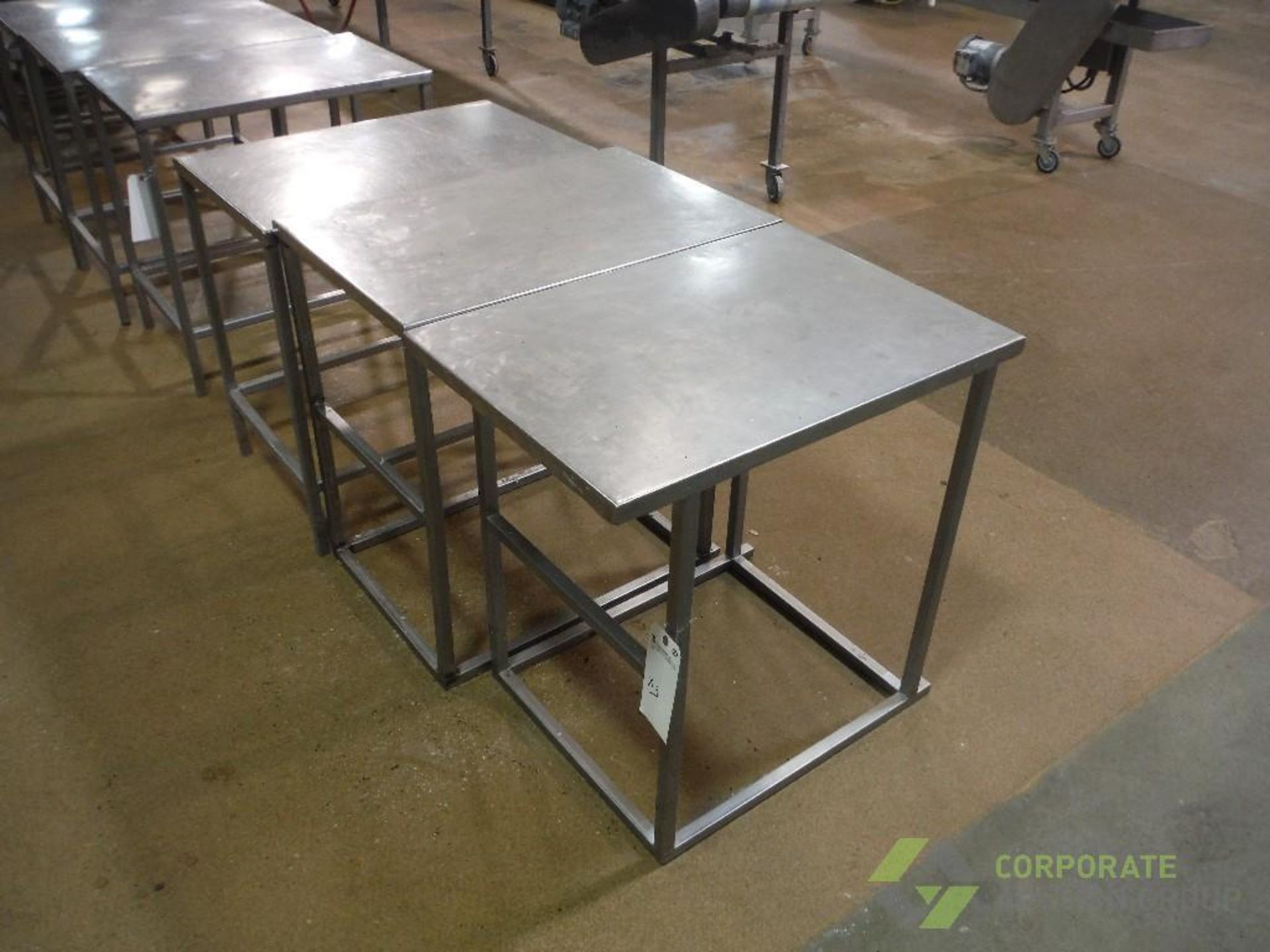 SS tables, 30 in. long x 21 in. wide x 30 in. tall (EACH) - Image 2 of 2