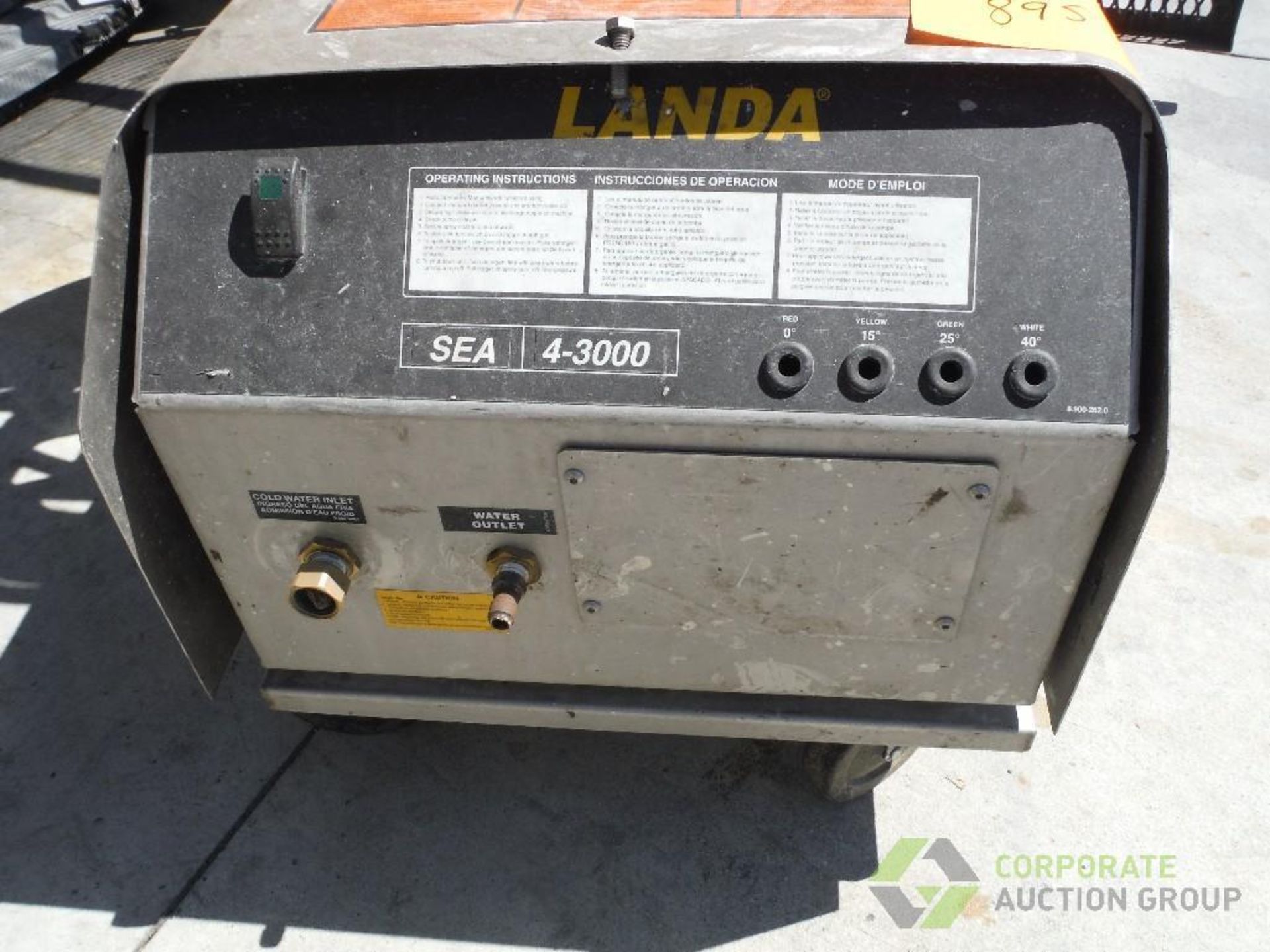 Landa pressure washer, Model SEA4-30024B, SN 11065070-518853, 3000 psi - Image 2 of 7