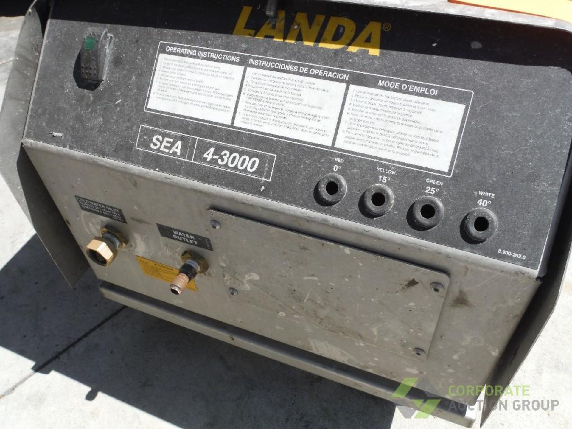 Landa pressure washer, Model SEA4-30024B, SN 11065070-518853, 3000 psi - Image 6 of 7
