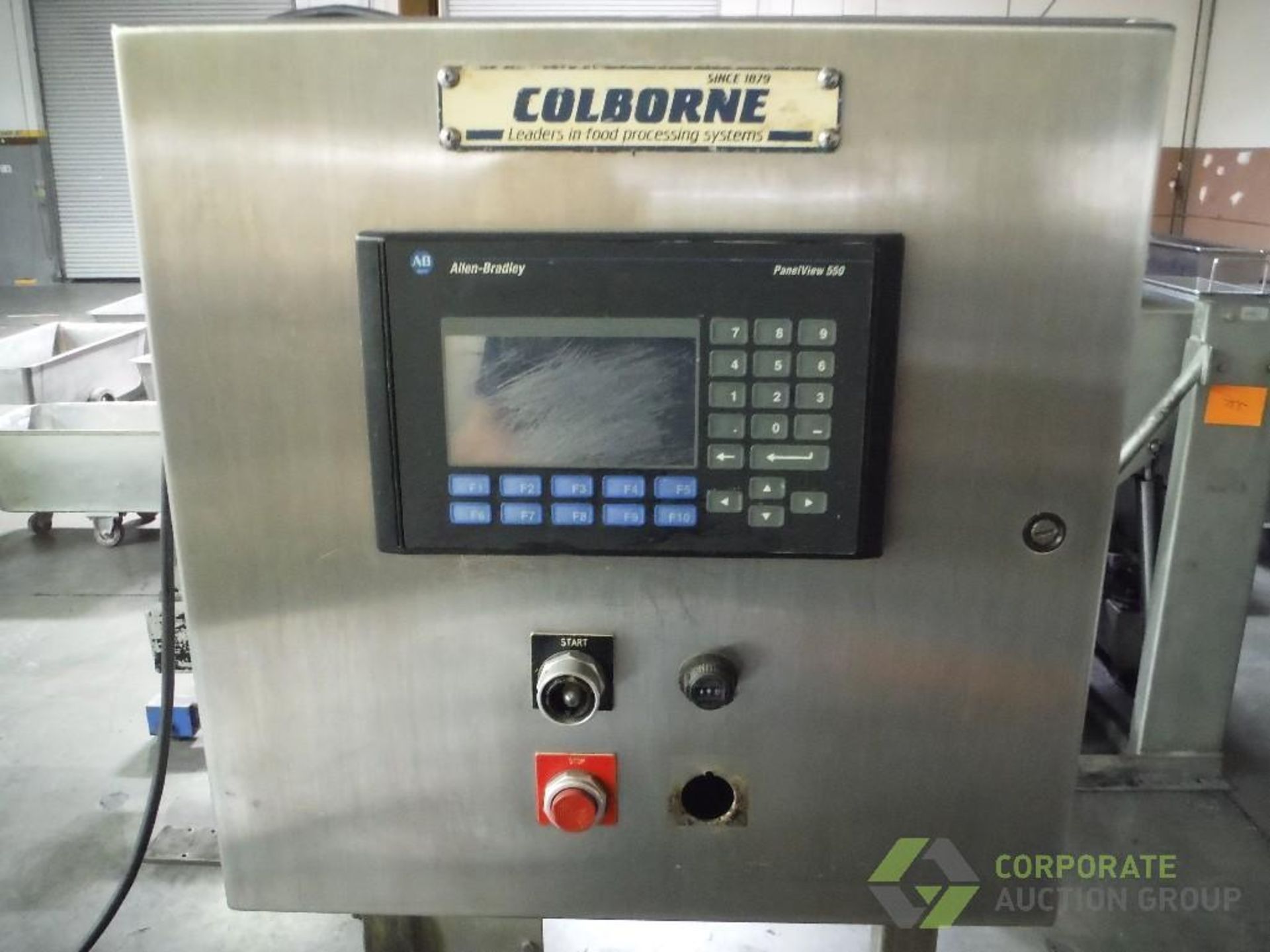 Colborne make up line, 11 in. wide extruding roller, (3) 17 in. wide sheeting sections, incline - Image 21 of 23