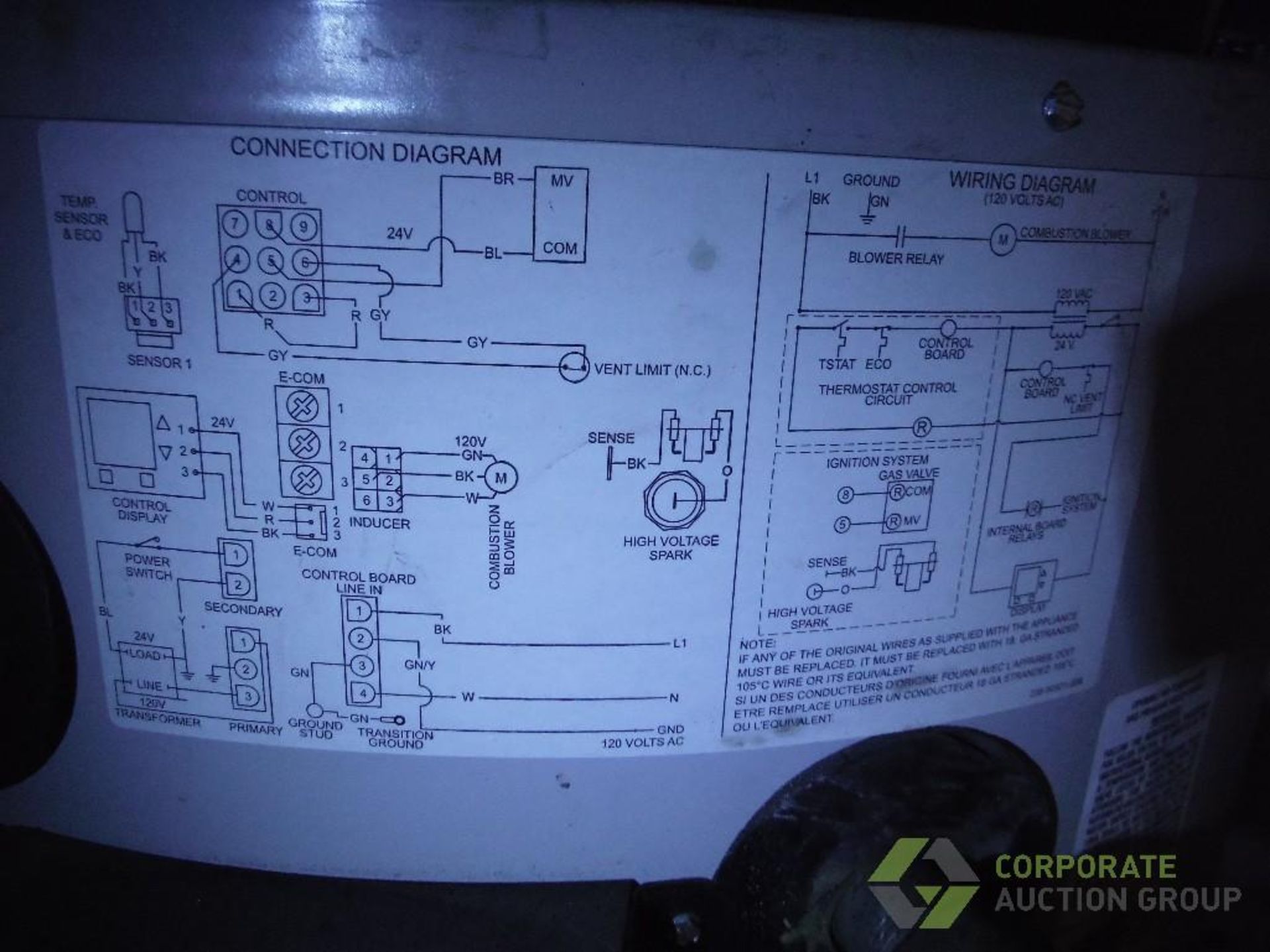 Bradford White commercial hot water heater, Model UCG100H2703N, Honeywell digital control, 266 gal/ - Image 3 of 7