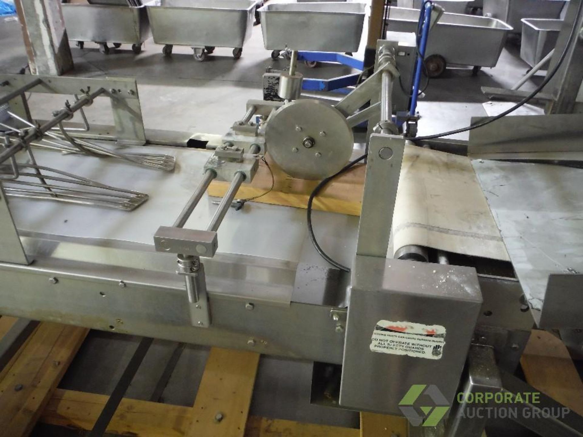 Colborne make up line, 11 in. wide extruding roller, (3) 17 in. wide sheeting sections, incline - Image 12 of 23