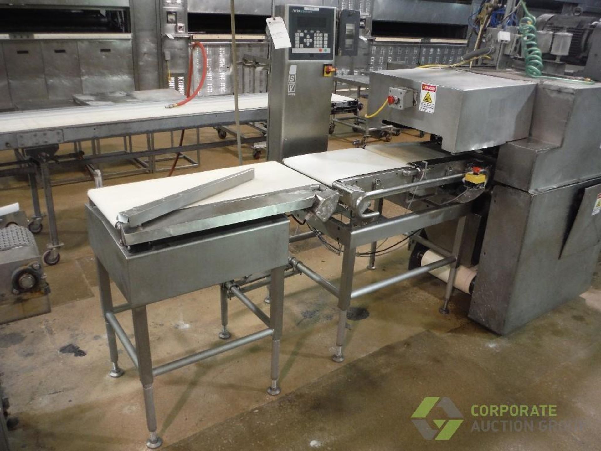 2006 Anritsu checkweigher, Model KW2002AW, SN 4600015803, SV series, capacity 30-3000g, 120 pcs/min,