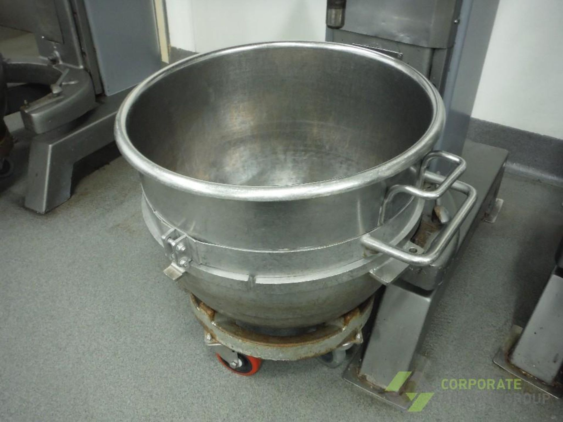 Hobart 80 qt. mixer, Model L 800, SN 11-351-008, with SS bowl, dolly - Image 3 of 8
