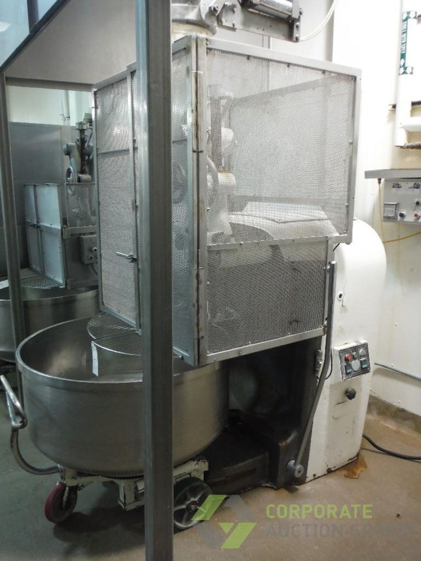 Pietroberto double arm mixer, Model 1BT/300-A, with SS mix bowl and cart, 44 in. dia. - Image 5 of 7
