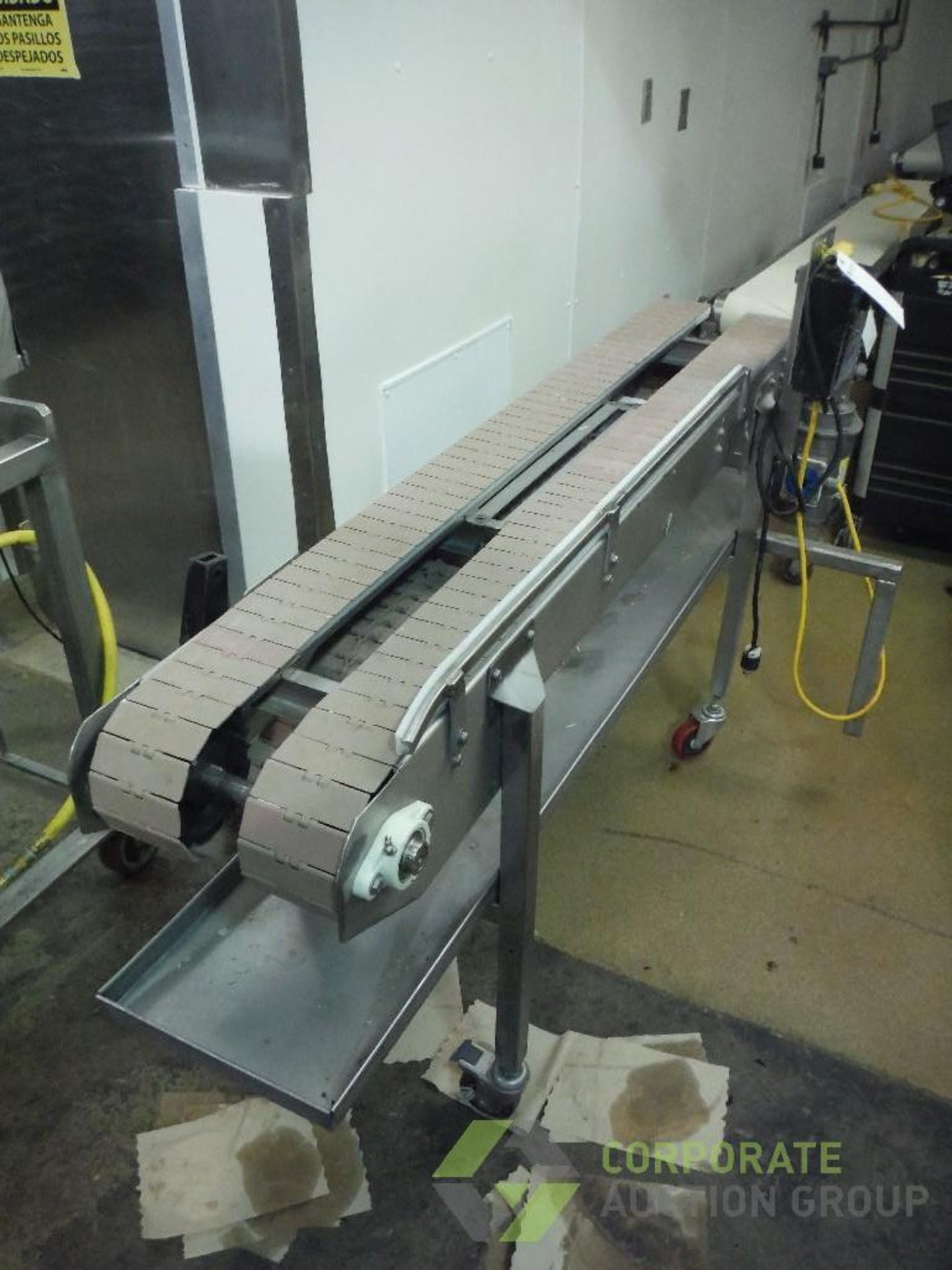 Dual lane table top belt conveyor, 72 in. long x 4.5 in. wide (each) x 36 in. tall, SS frame, - Image 2 of 6