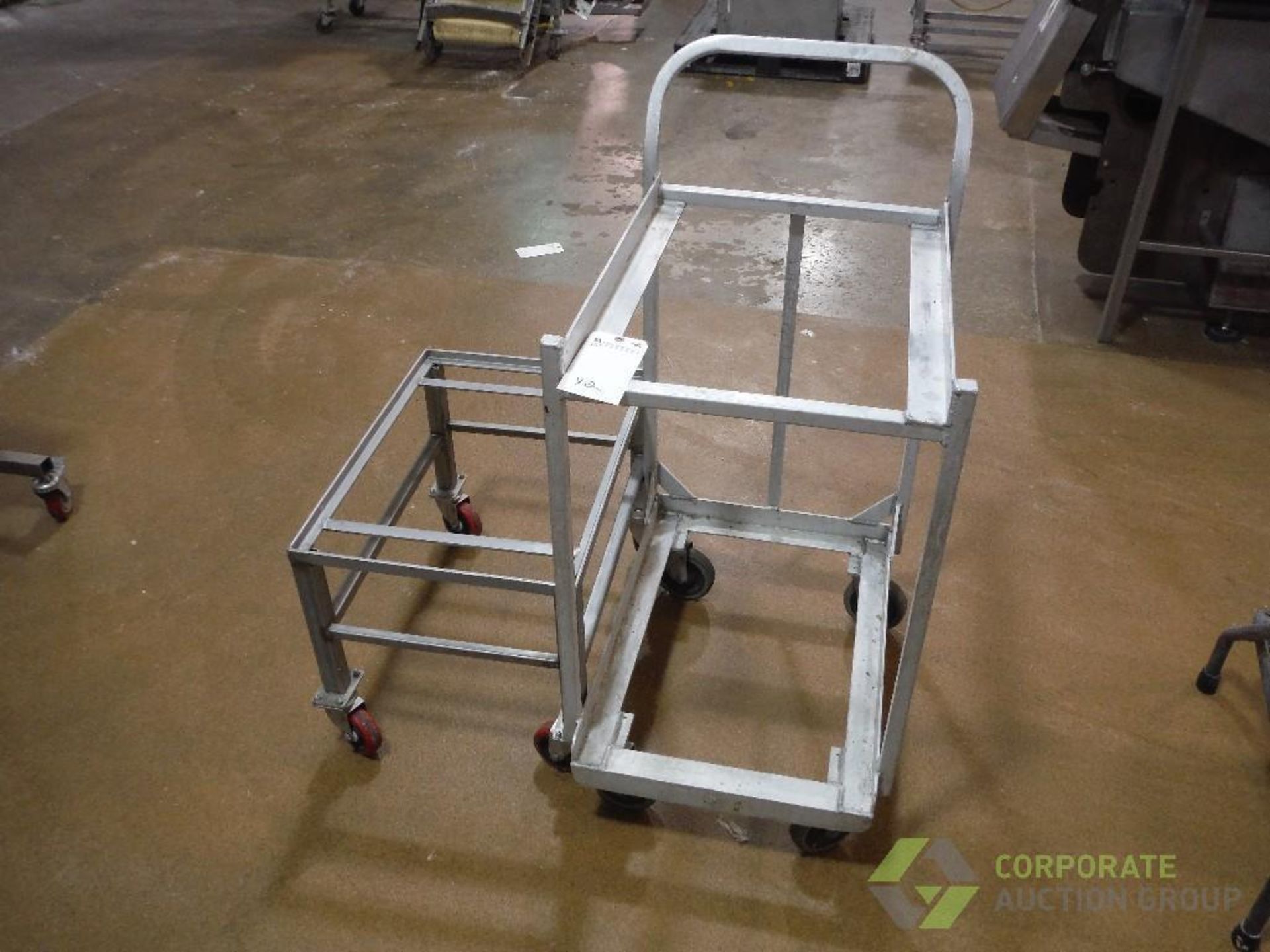 (2) assorted carts on casters