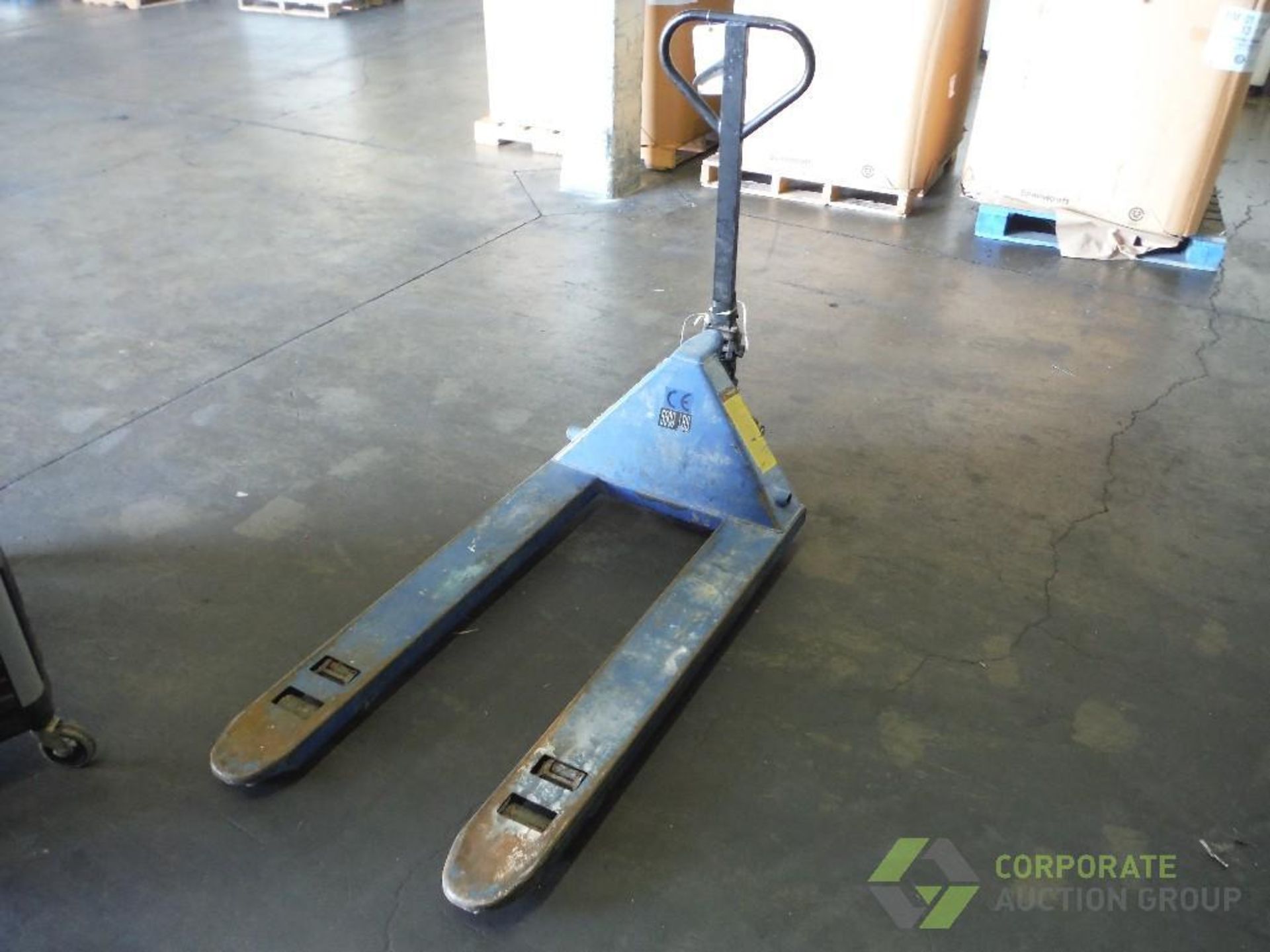 Blue hand pallet jack, 5500 lb. capacity