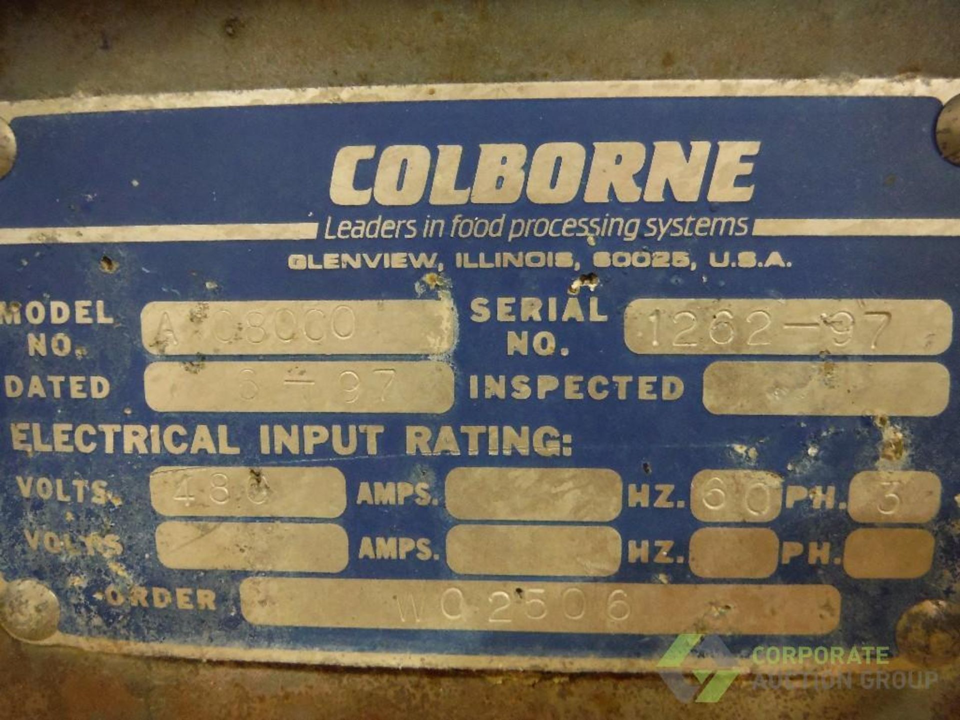 Colborne series 15 complete pie line, Model AX08000, SN 1262-97, denester, duster, dual lane - Image 36 of 41