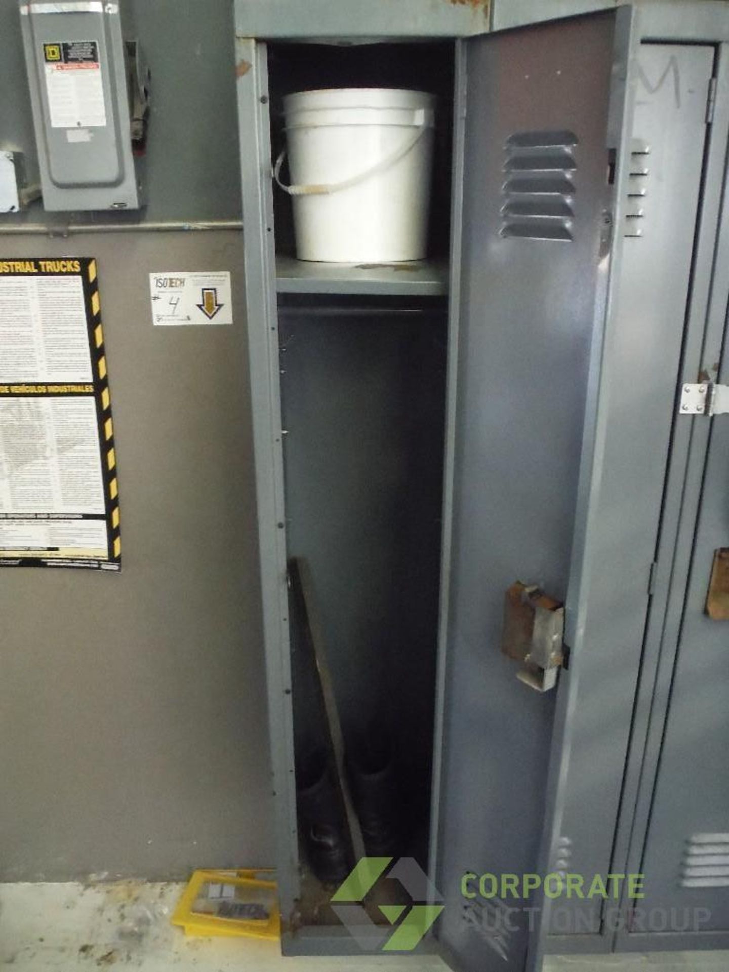 (3) lockers, 10 in. wide x 11 in. deep x 58 in. tall, inside (LOT) - Image 2 of 2