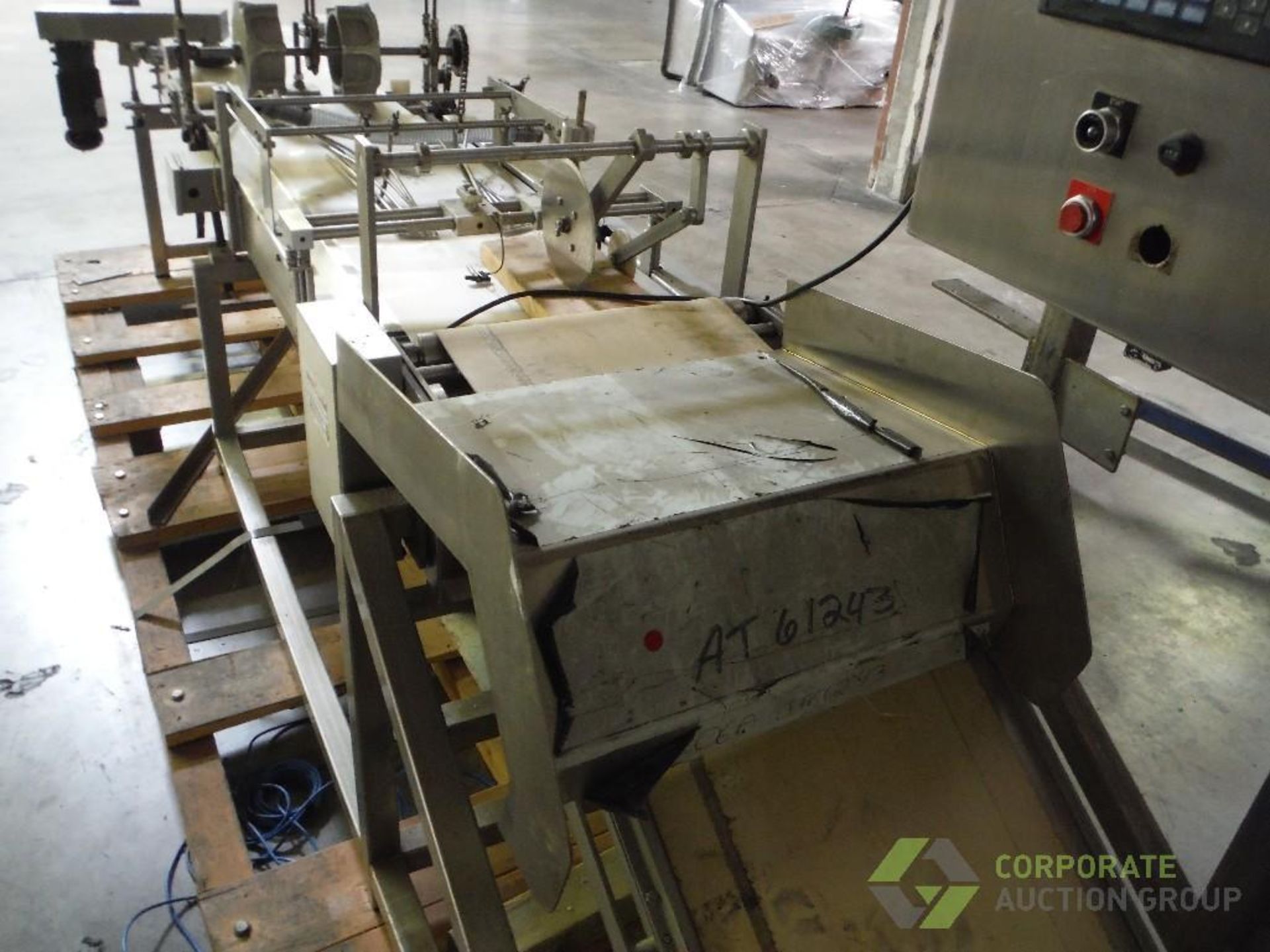 Colborne make up line, 11 in. wide extruding roller, (3) 17 in. wide sheeting sections, incline - Image 11 of 23