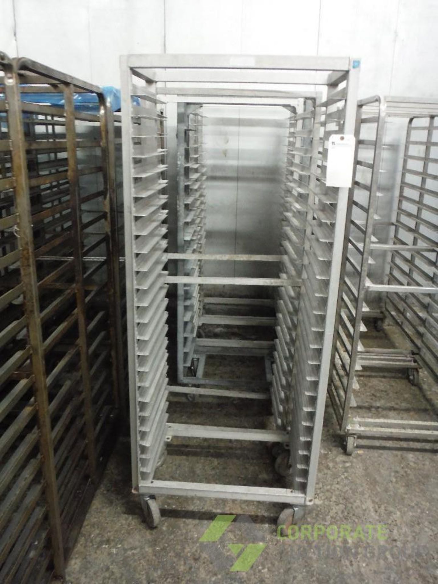 (5) bakery racks, 18 in. long x 26 in. wide x 70 in. tall, on casters (LOT) - Image 2 of 2