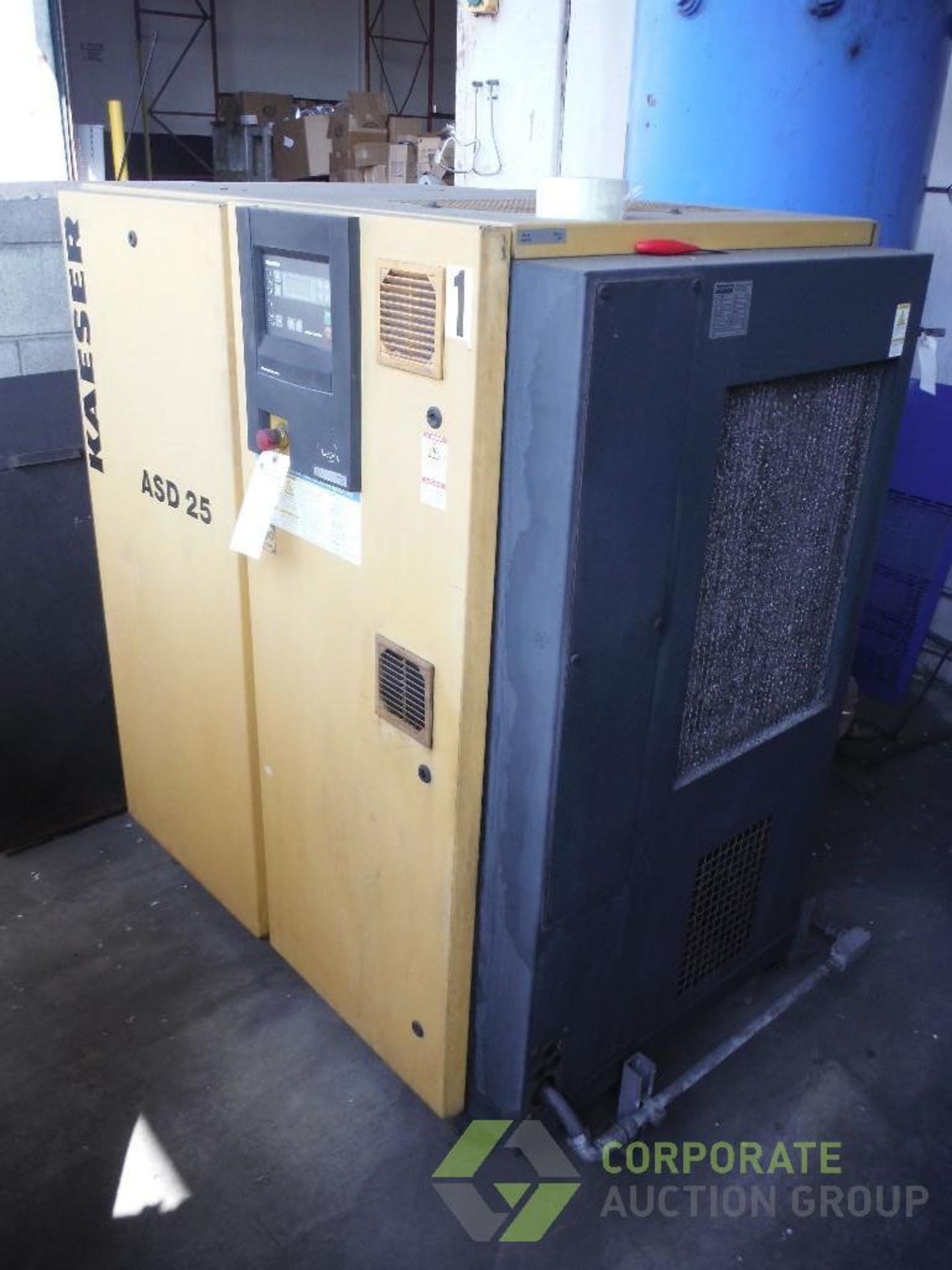 2005 Kaeser rotary screw compressor, Model ASD 25, SN 1167, 25 hp, 125 psig, 115 cfm - Image 3 of 5