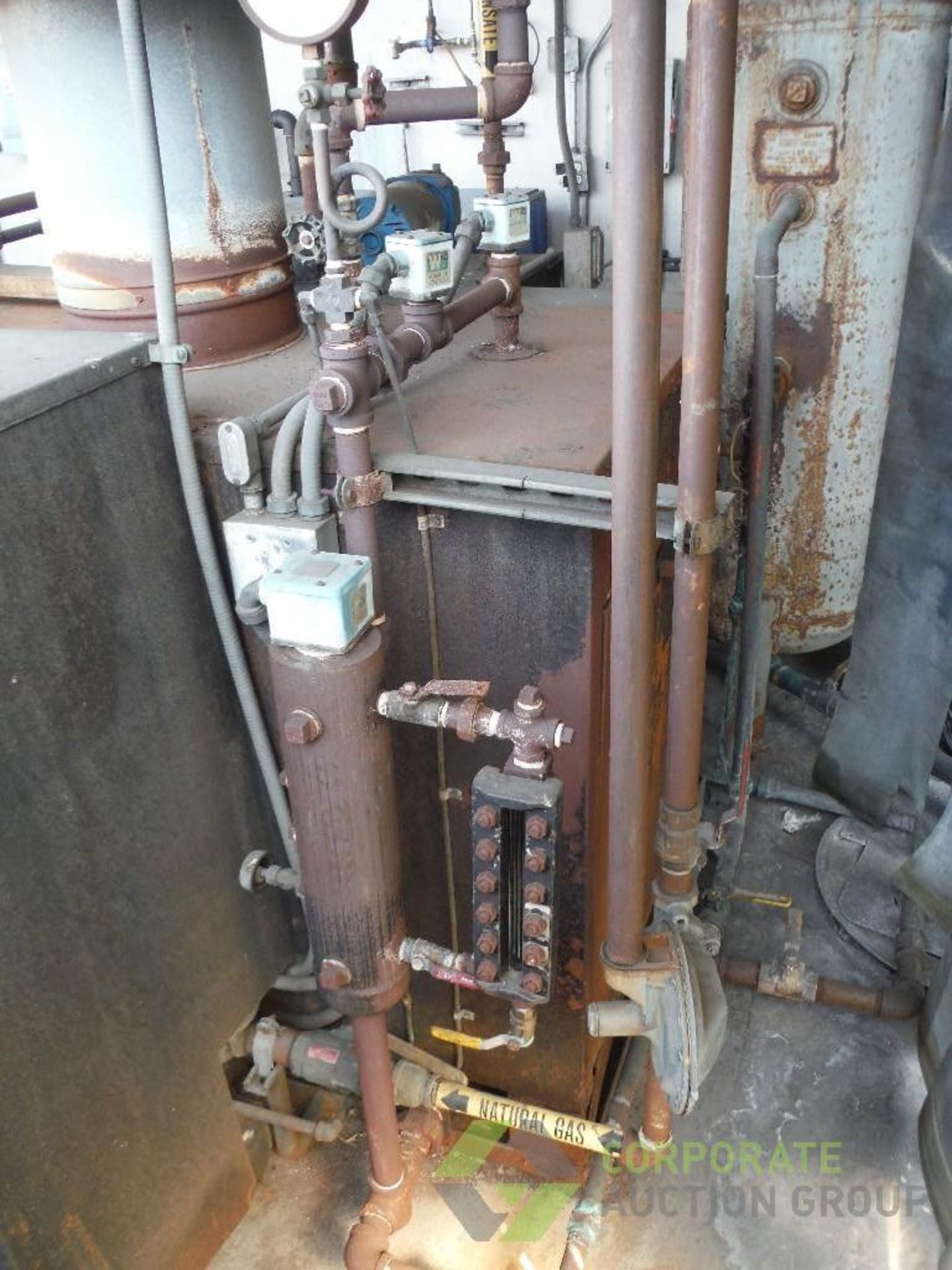 2000 Parker 25 hp steam boiler, Model 25L, SN 51908 natural gas, 1,075,000 max btu/hr., 863 lb./ - Image 6 of 8