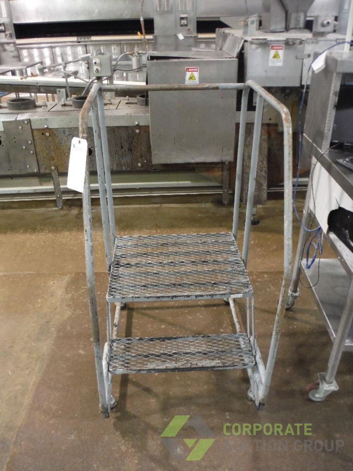 2 step mild steel warehouse ladder, 24 in. wide x 20 in. tall - Image 2 of 2