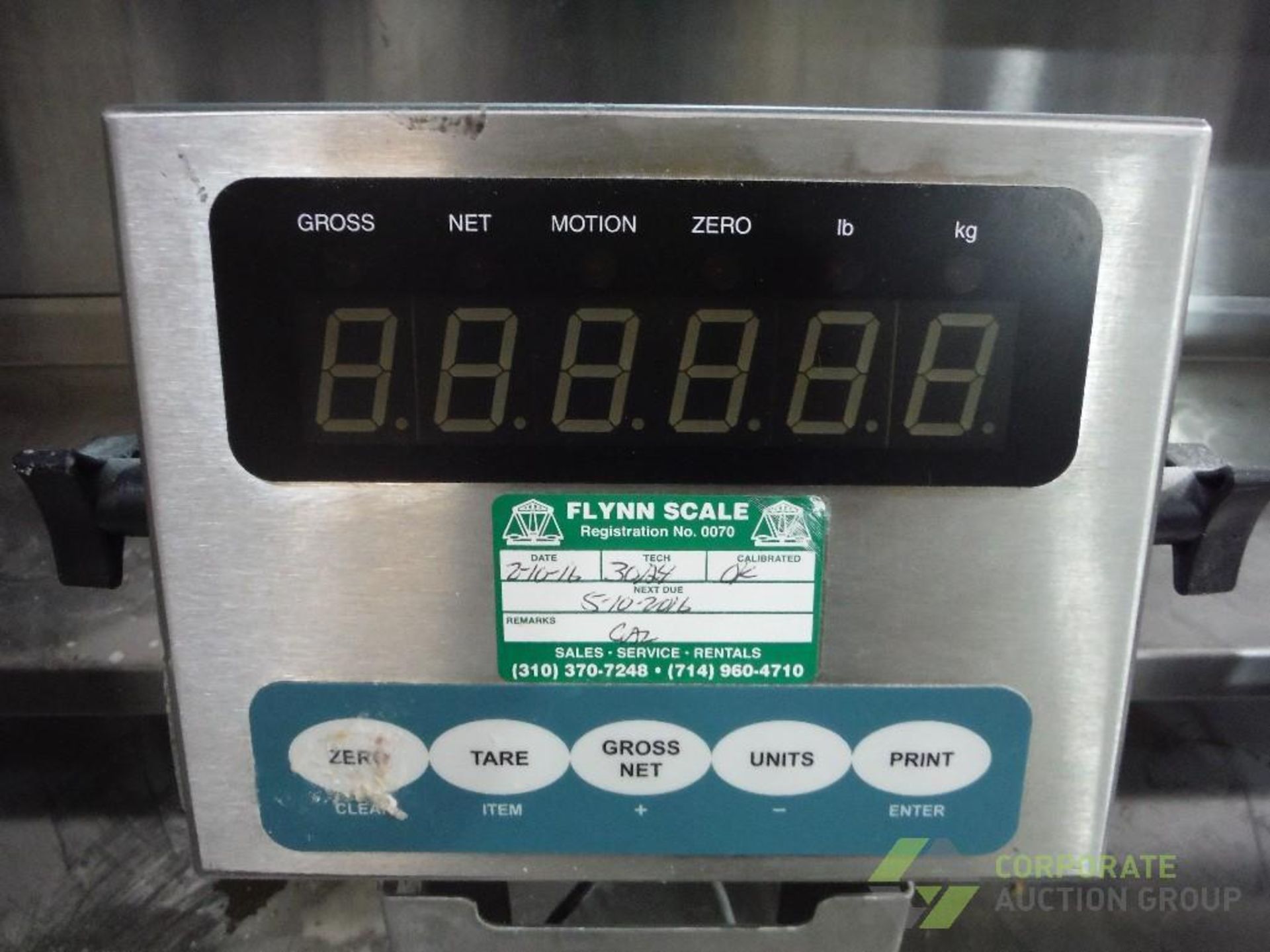 IDS table top scale, Model 410, SN 412520 VER 12 C, capacity 10 x 0.01 lbs., 10 in. x 10 in. - Image 2 of 4