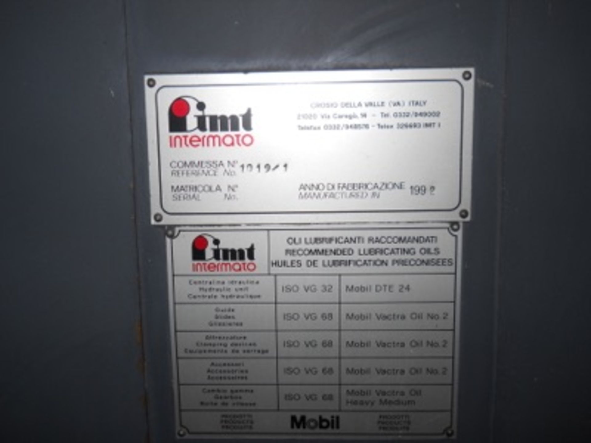 (1992) IMT mod. SF-500-4 Vertical 4-Axis CNC Lathe w/ GE Fanuc Series O-TT CNC Controls w/ 2- - Image 5 of 6