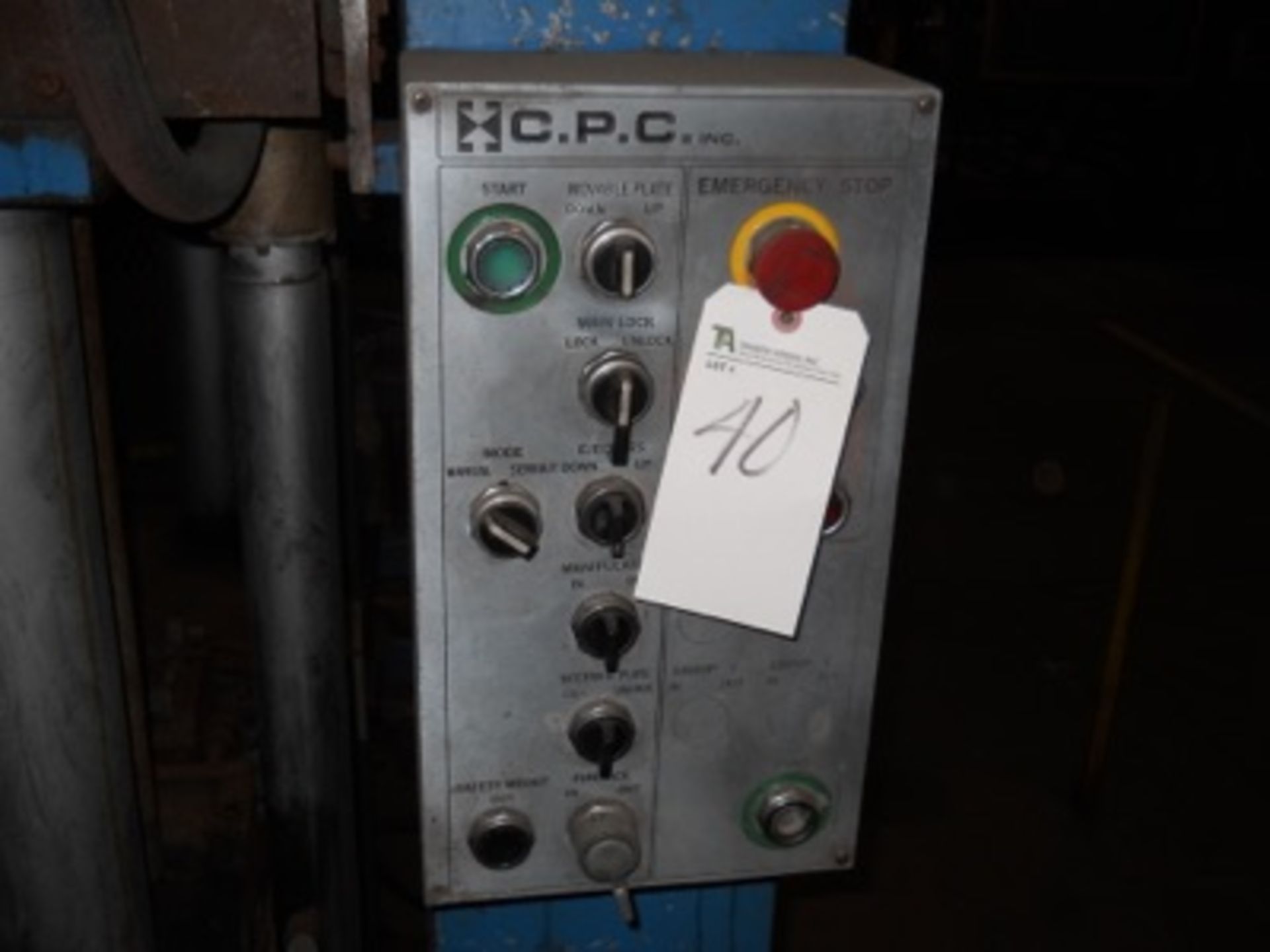 CPC mod. 1101 Counter Pressure Casting Machine w/ Shuttle Loading Arm; Unit 10 - Image 4 of 5