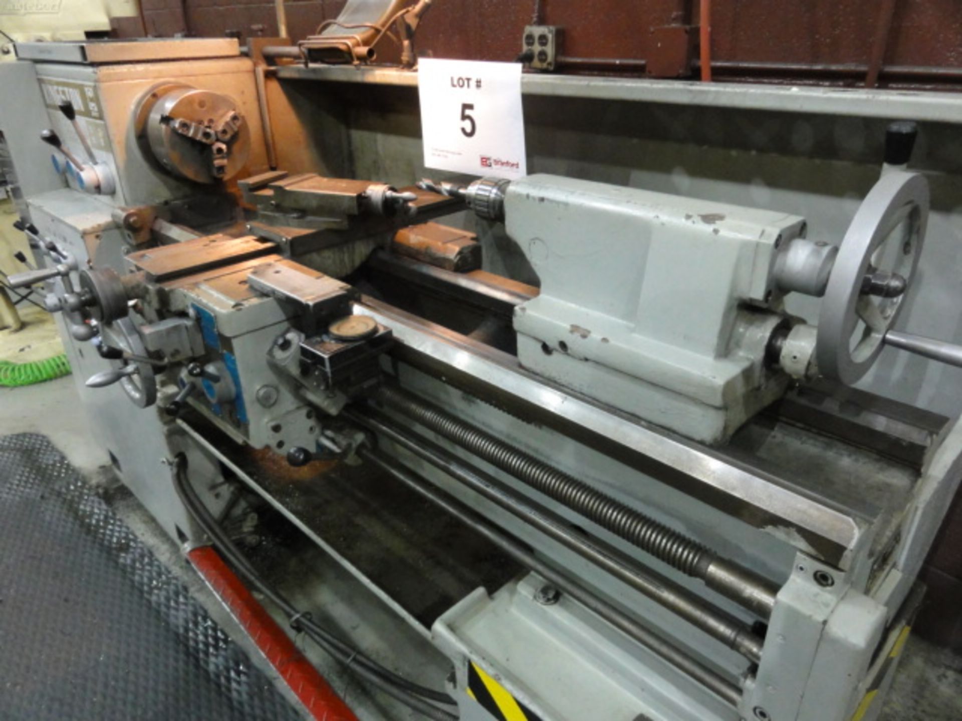 Kingston Engine Lathe Model J.C6236, w/ 50" Table, Power Feed, Center, 8" 3-Jaw Chuck, Foot Brake, - Image 3 of 5