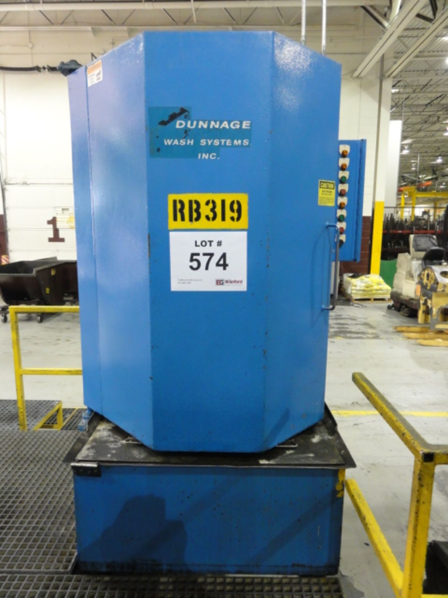 Dunnage Model FL-3648-EDB Single Door Industrial Carousel Washer w/ Heater and Drying Sytems, - Image 2 of 8