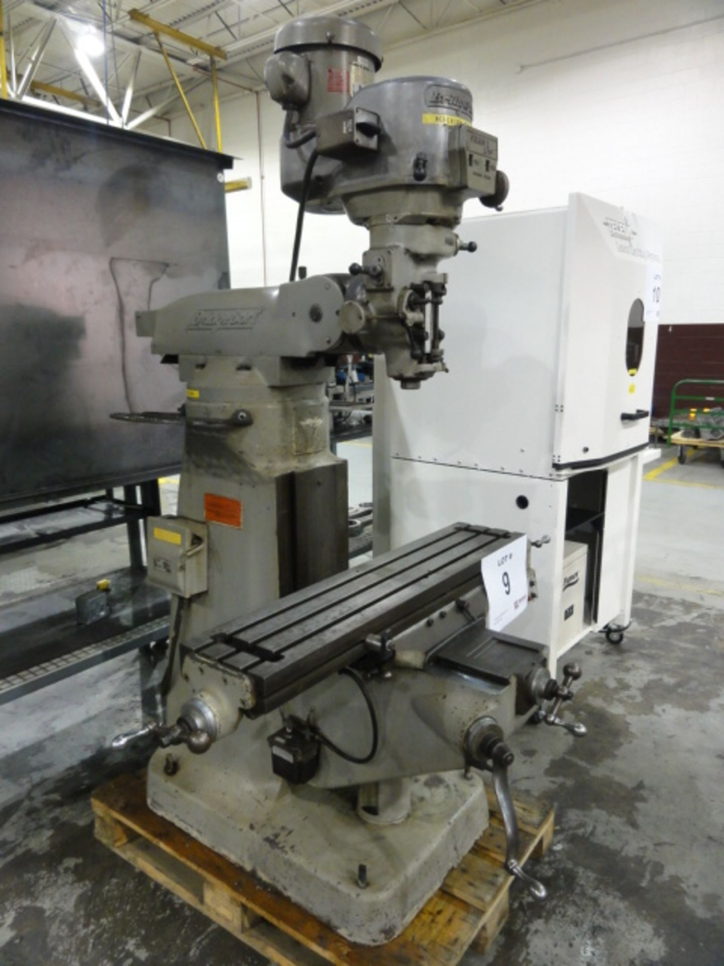 Bridgeport 2-HP Series 1 Vertical Milling Machine, w/ Bridgeport Automatic Table Feed, Bijur - Image 3 of 4