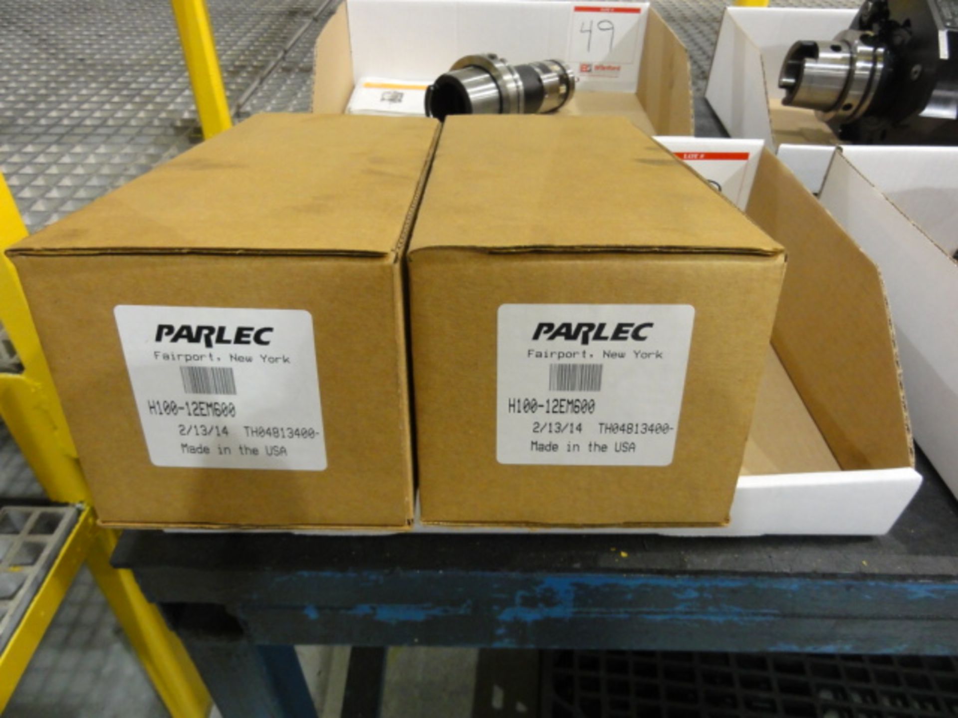 Lot of (2) Parlec HSK100 Model 12EM60 Tool Holders