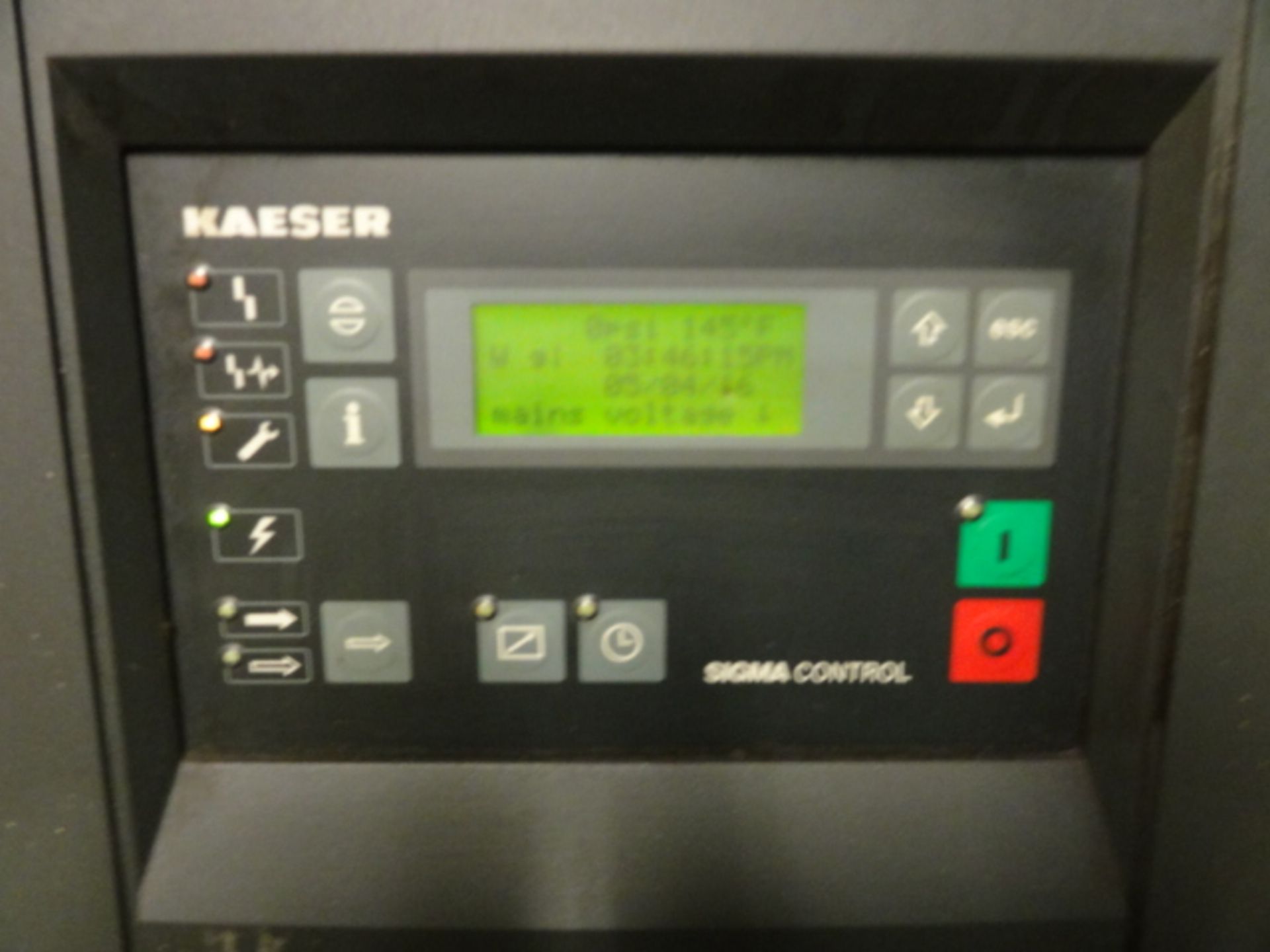 Kaeser Model CS91 75-HP Rotary Screw Air Compressor, 125 PSIG, Sigma Controls, 3-Phase, 60Htz, 460V, - Image 2 of 3
