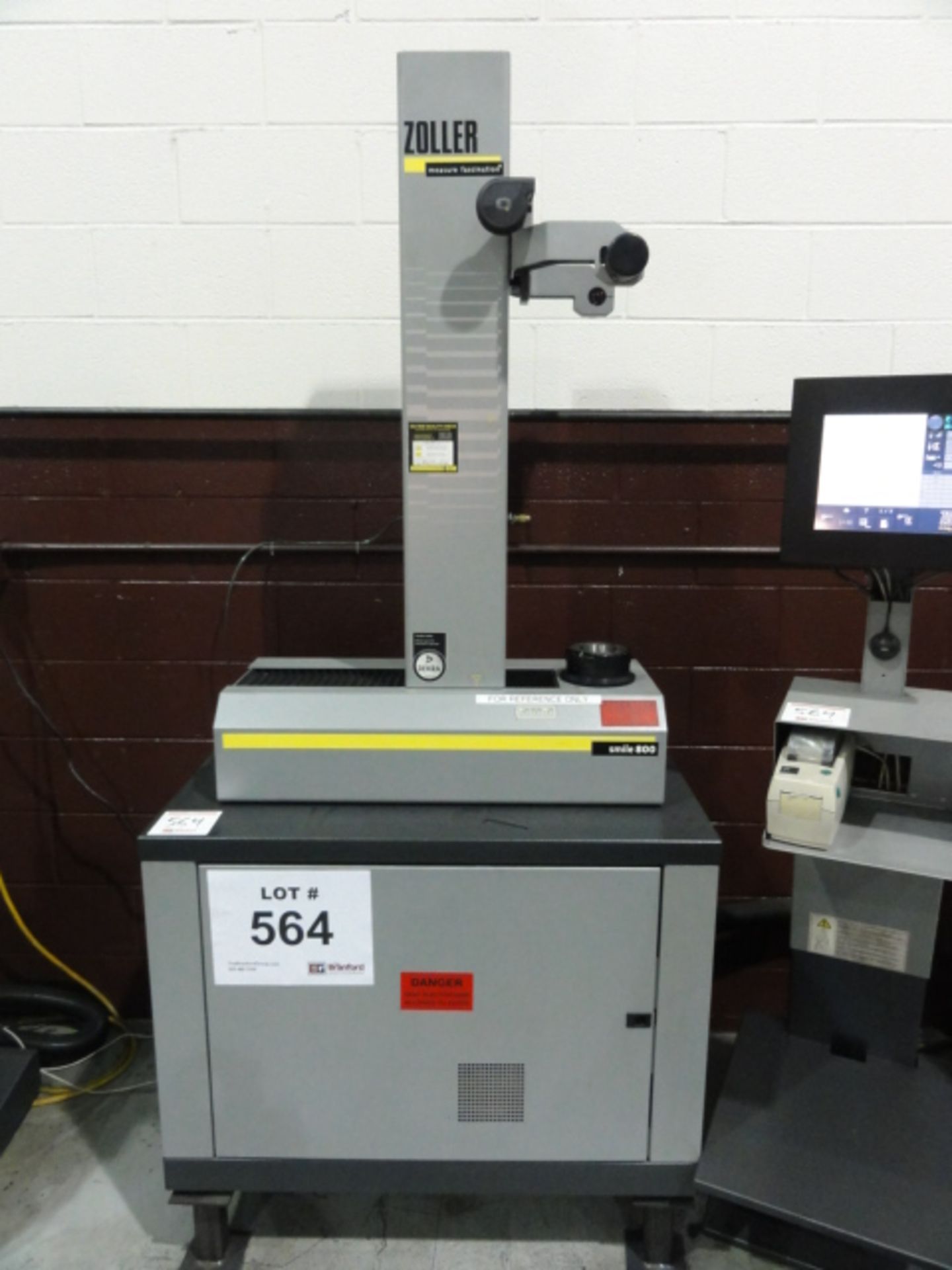 2011 Zoller Smile 800 Digital Tool Presetter w/ Tool Holding Fixture, Transmitted Light, Image - Image 2 of 6