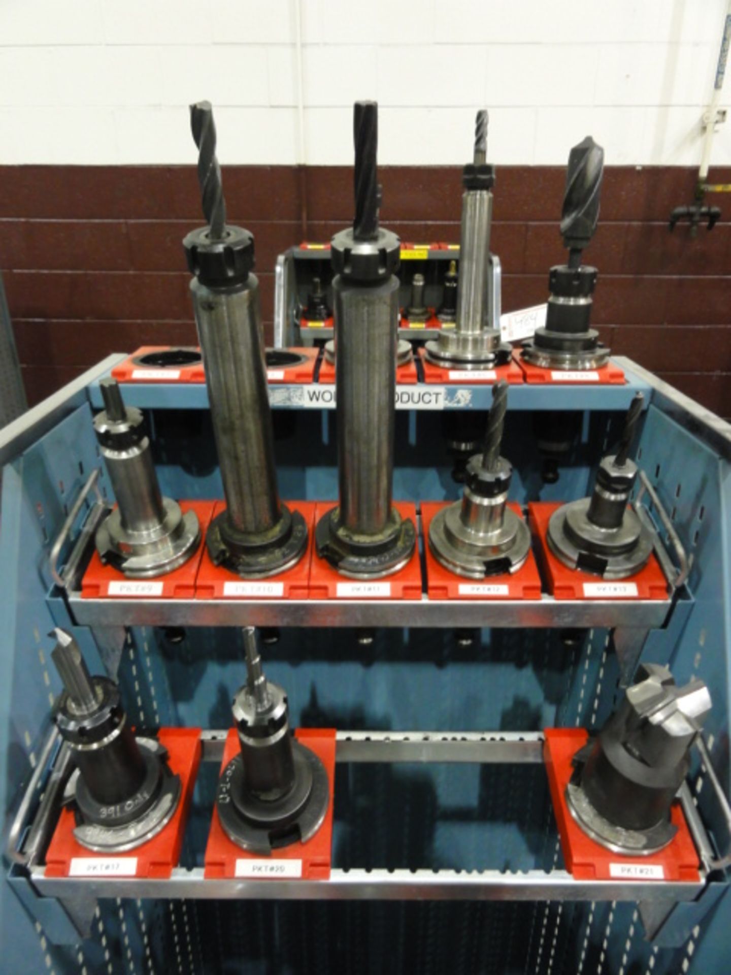 Lot of (25) CAT 50 Bolt In and Collet Style Tool Holders w/ Associated Tooling to Include: Facers, - Image 3 of 3