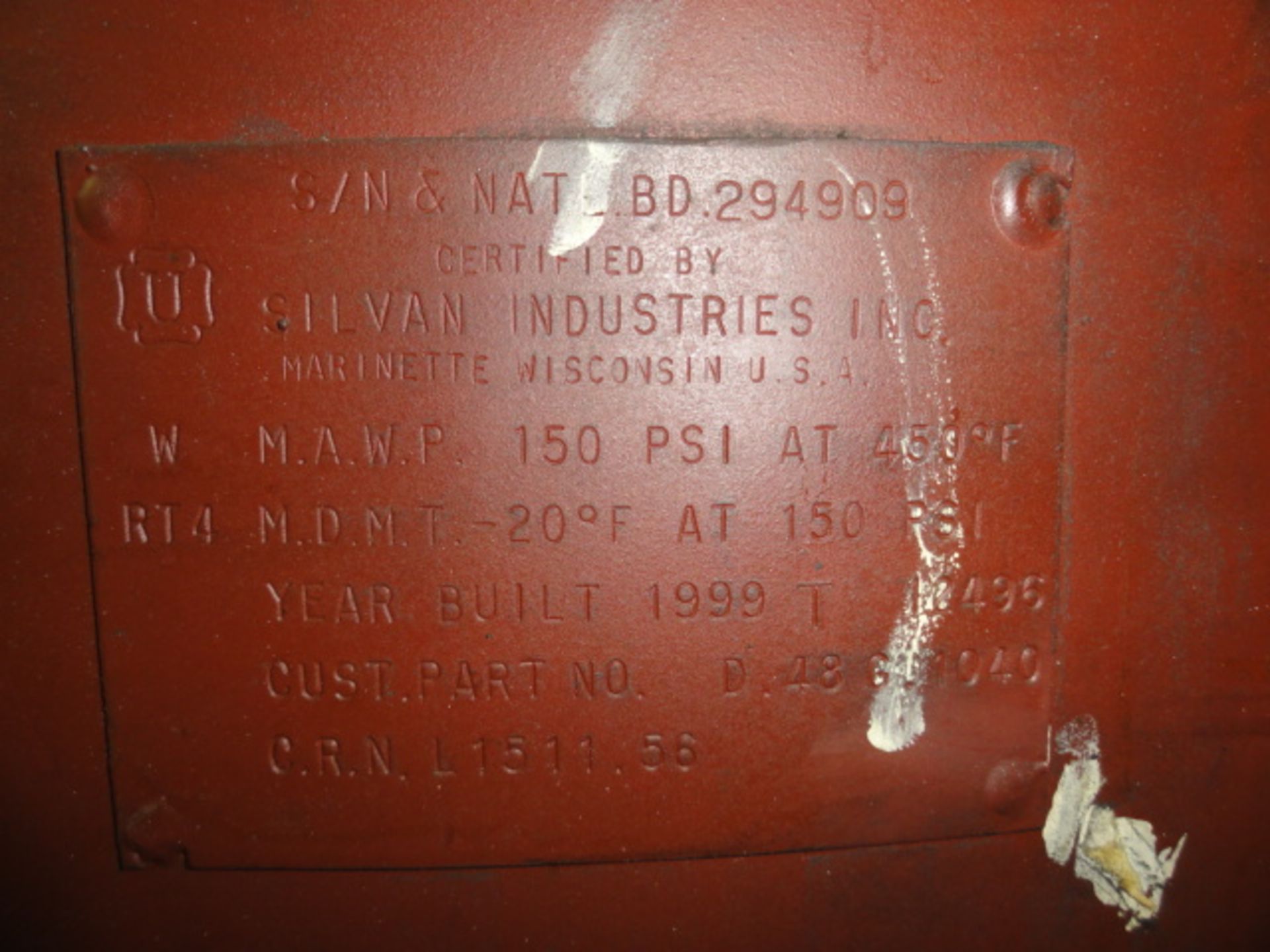 Approx. 700-Gallon Vertical Air Expansion Tank - Image 2 of 2