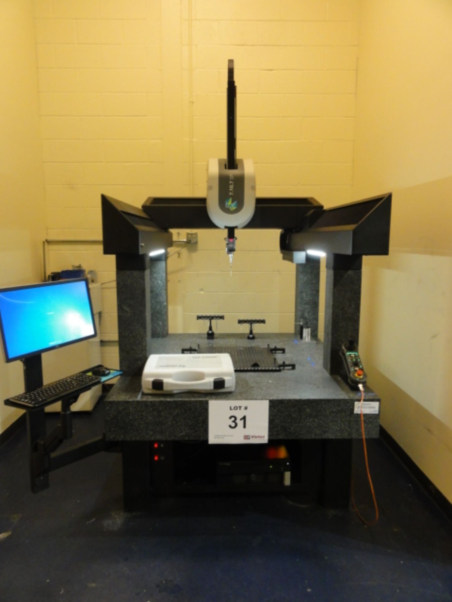 2014 Hexagon Metrology Coordinate Measuring Machine, Model SF7.10.7, w/ Tesa Star-M Probe Head, - Image 3 of 10