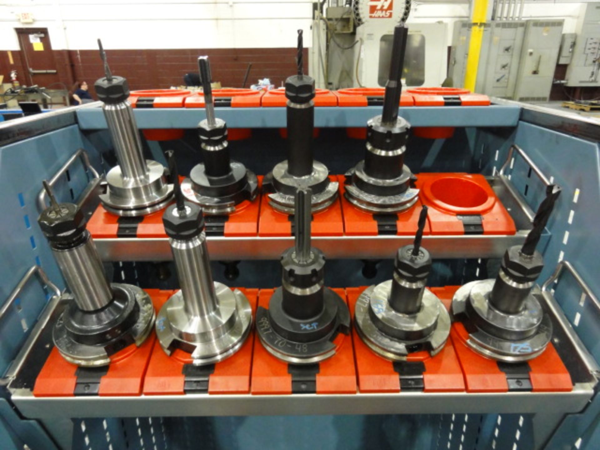 Lot of (20) CAT 50 Bolt In and Collet Style Tool Holders w/ Associated Tooling to Include: Facers, - Image 3 of 3