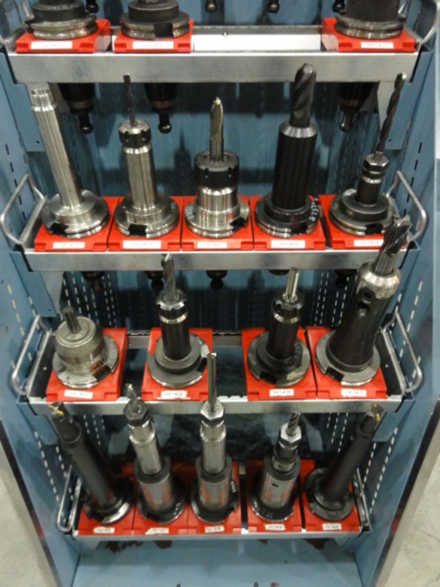 Lot of (25) CAT 50 Bolt In and Collet Style Tool Holders w/ Associated Tooling to Include: Facers, - Image 2 of 3